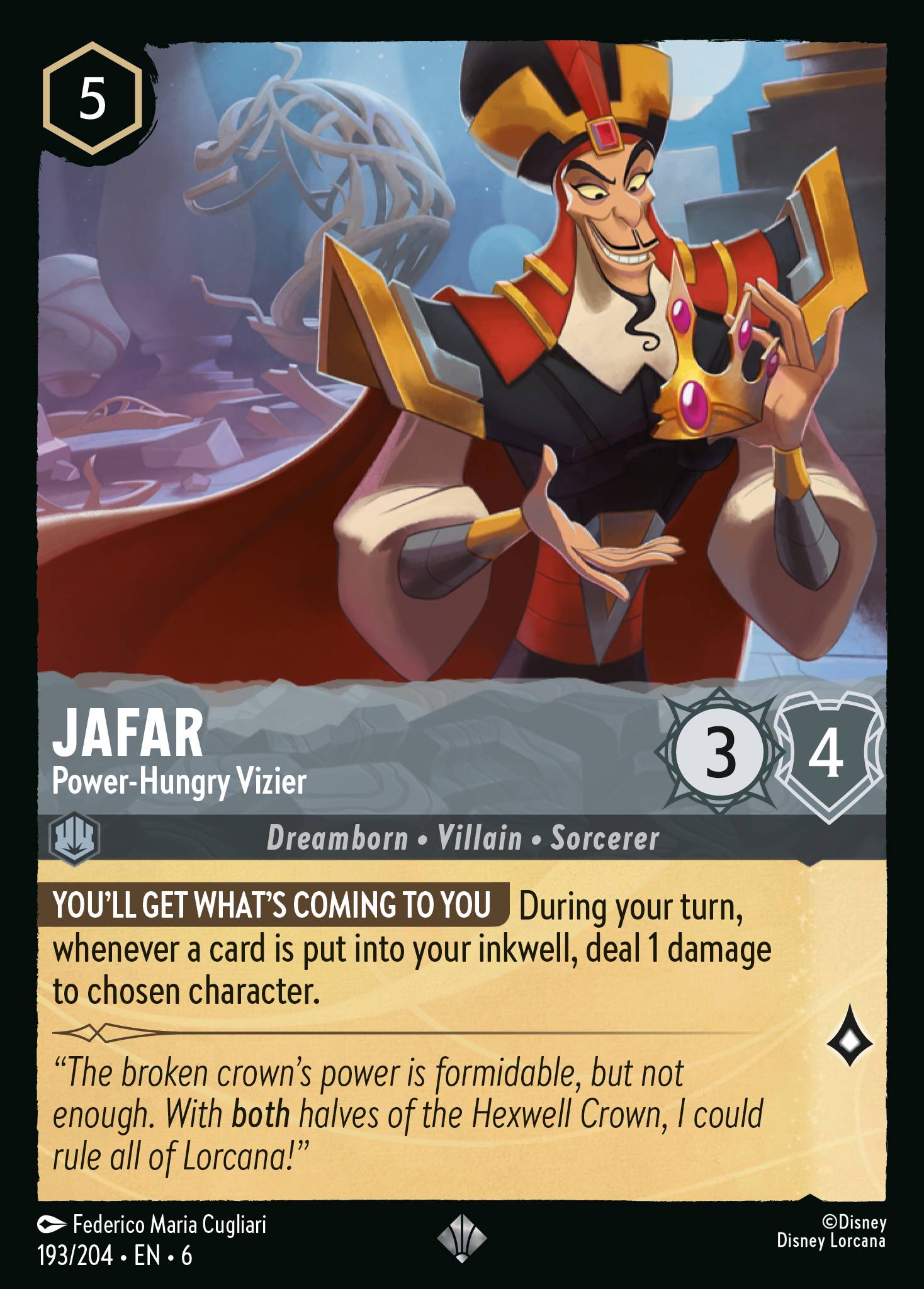 Jafar - Power-Hungry Vizier (English)