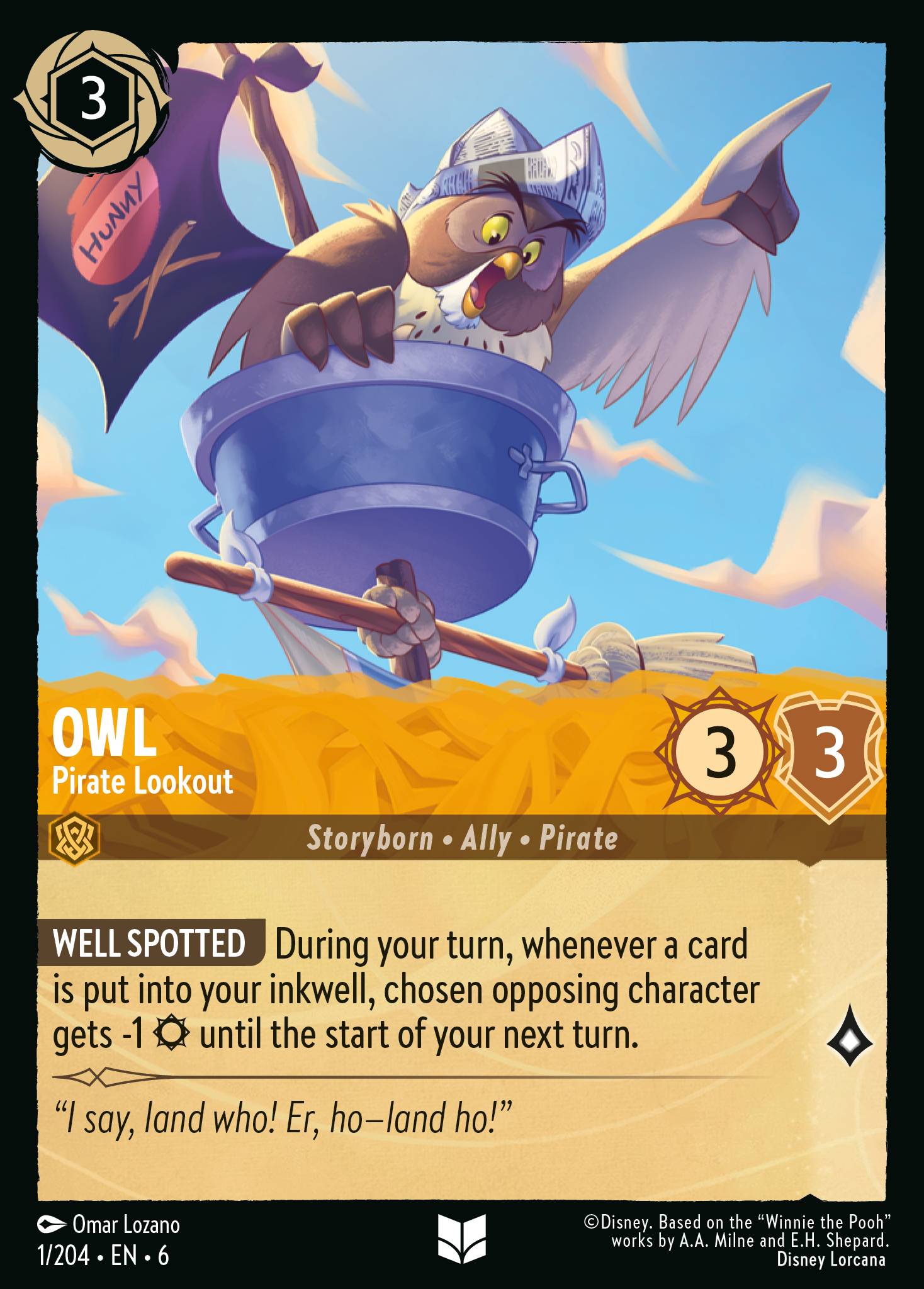 Owl - Pirate Lookout (English)