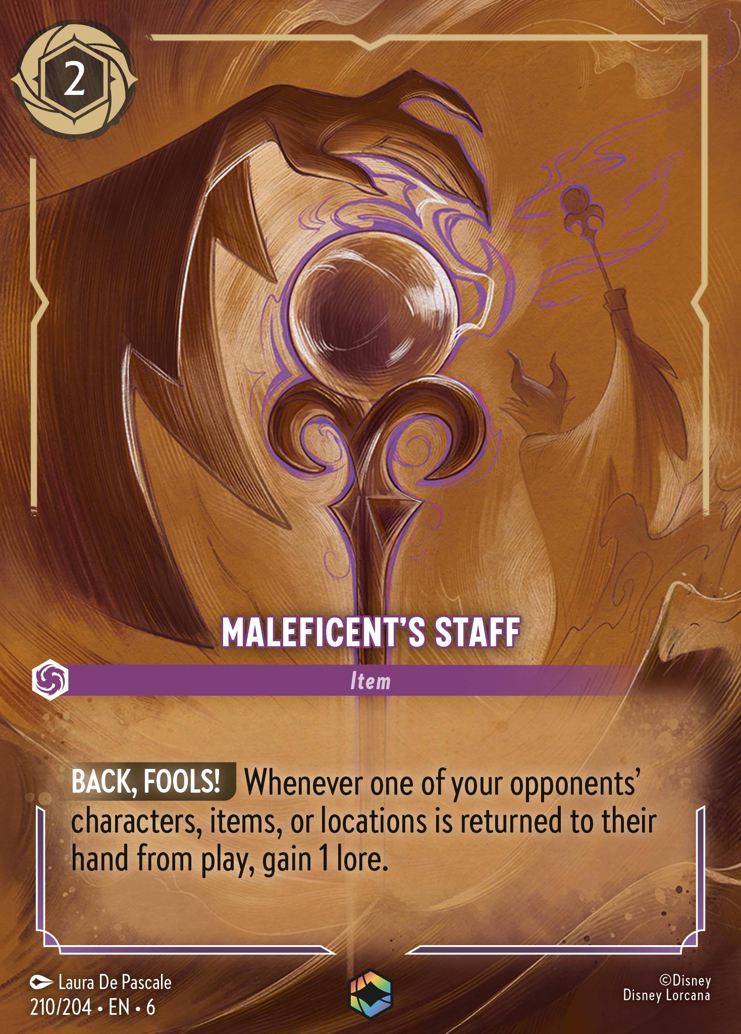 Maleficent's Staff (Enchanted) (English)