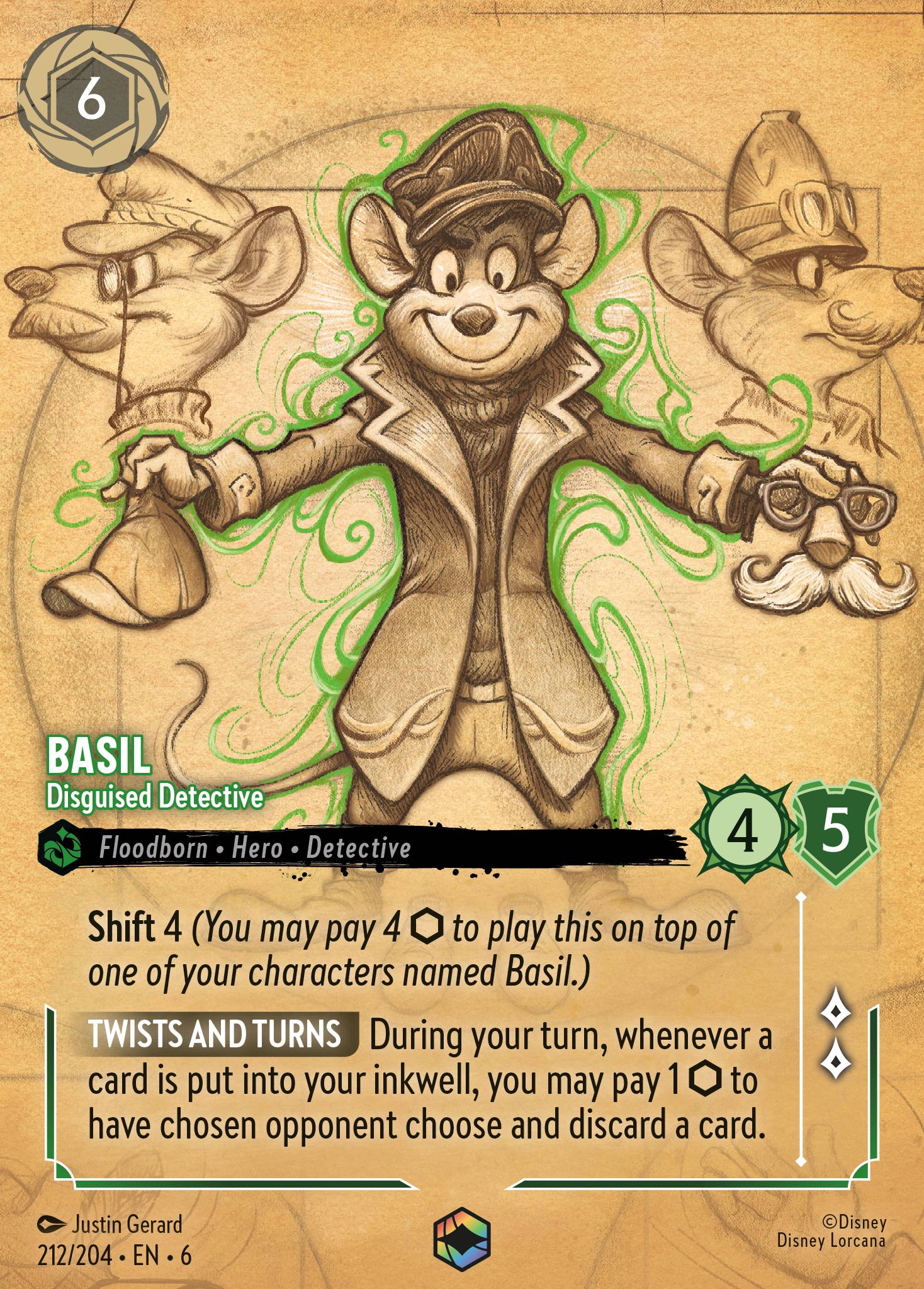Basil - Disguised Detective (Enchanted) (English)