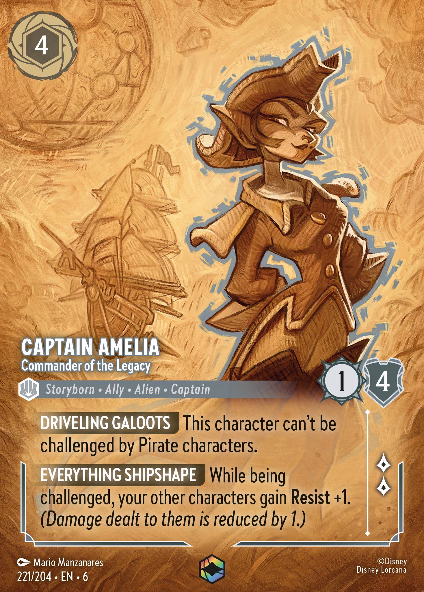 Captain Amelia - Commander of the Legacy (Enchanted) (English)