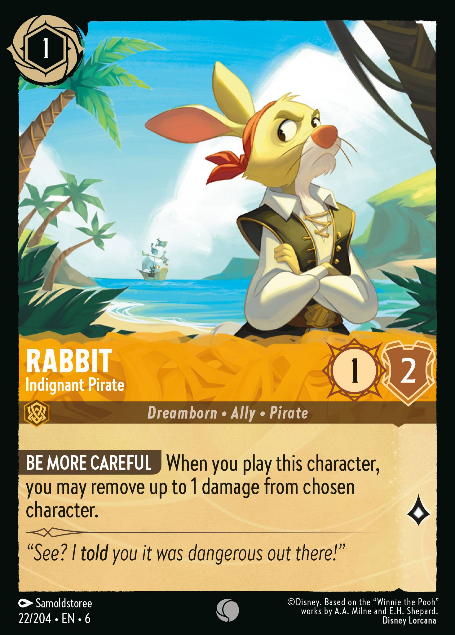 Rabbit - Indignant Pirate (English)
