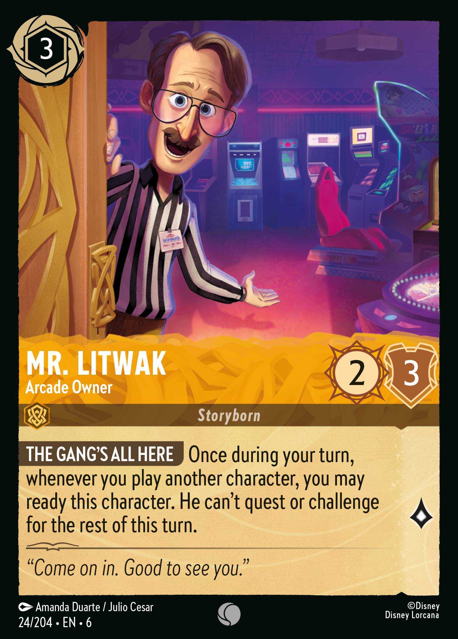 Mr. Litwak - Arcade Owner (English)