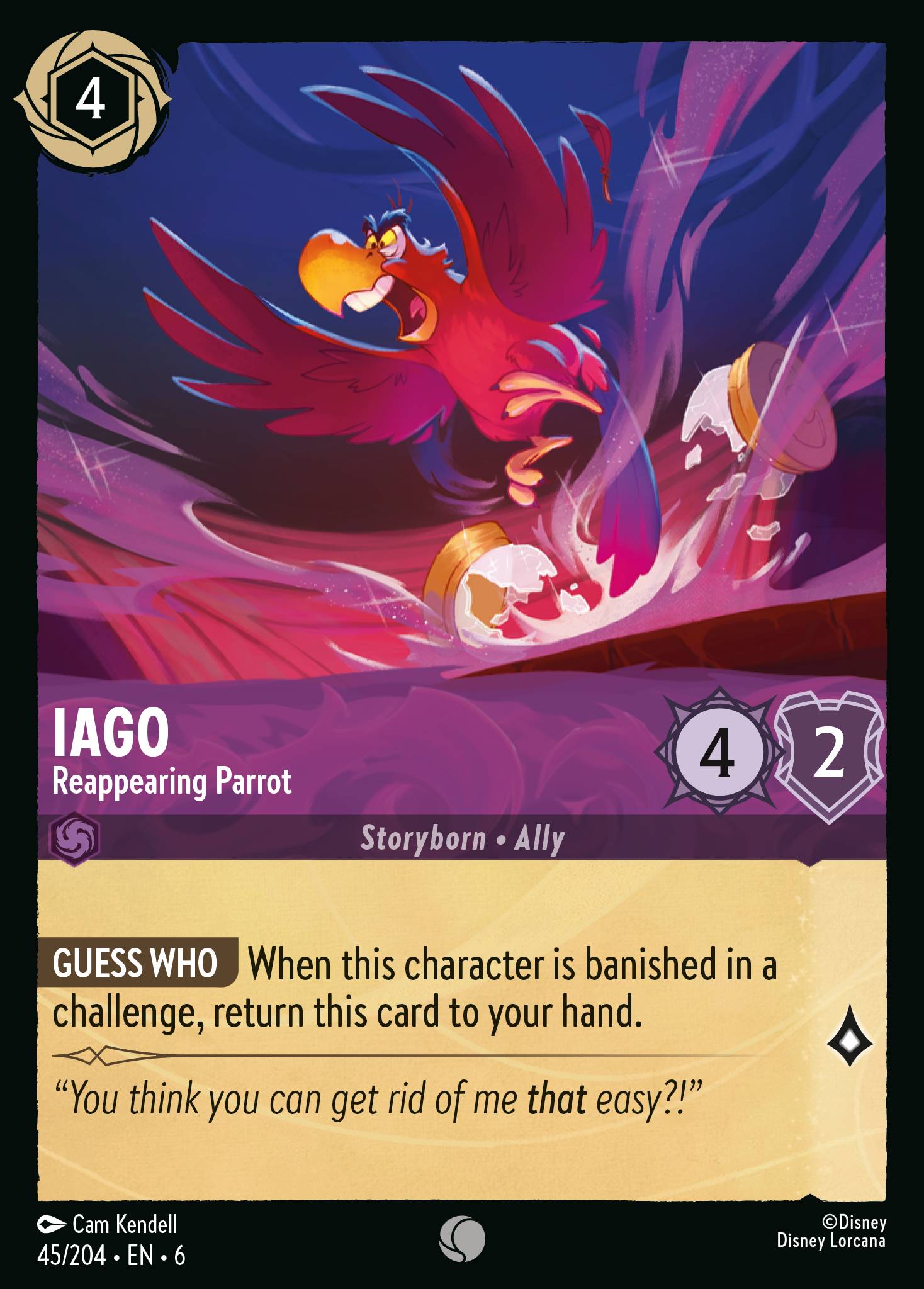 Iago - Reappearing Parrot (English)