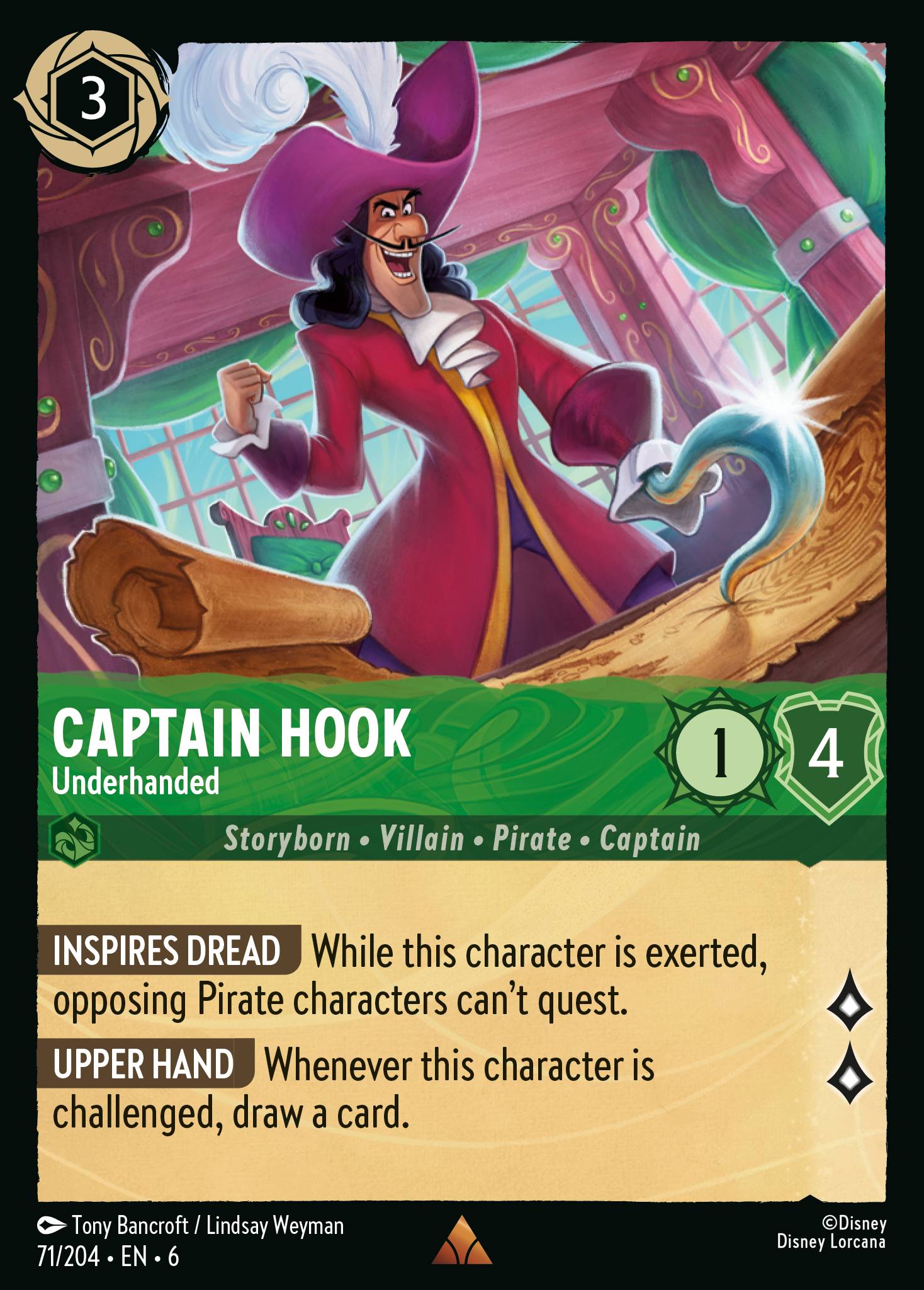 Captain Hook - Underhanded (English)