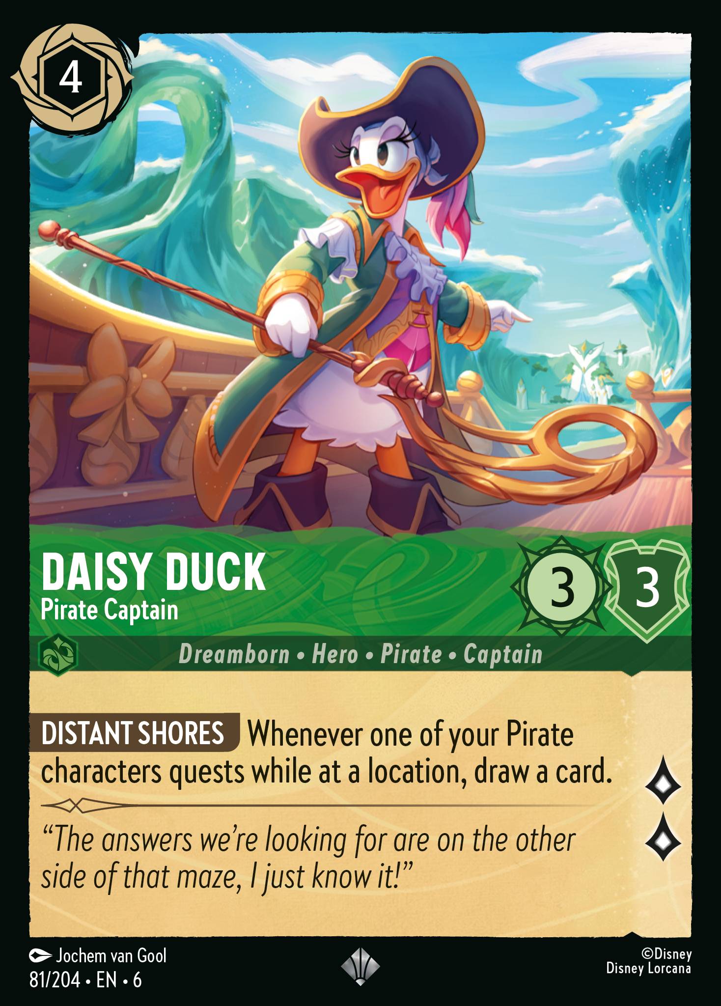 Daisy Duck - Pirate Captain (English)