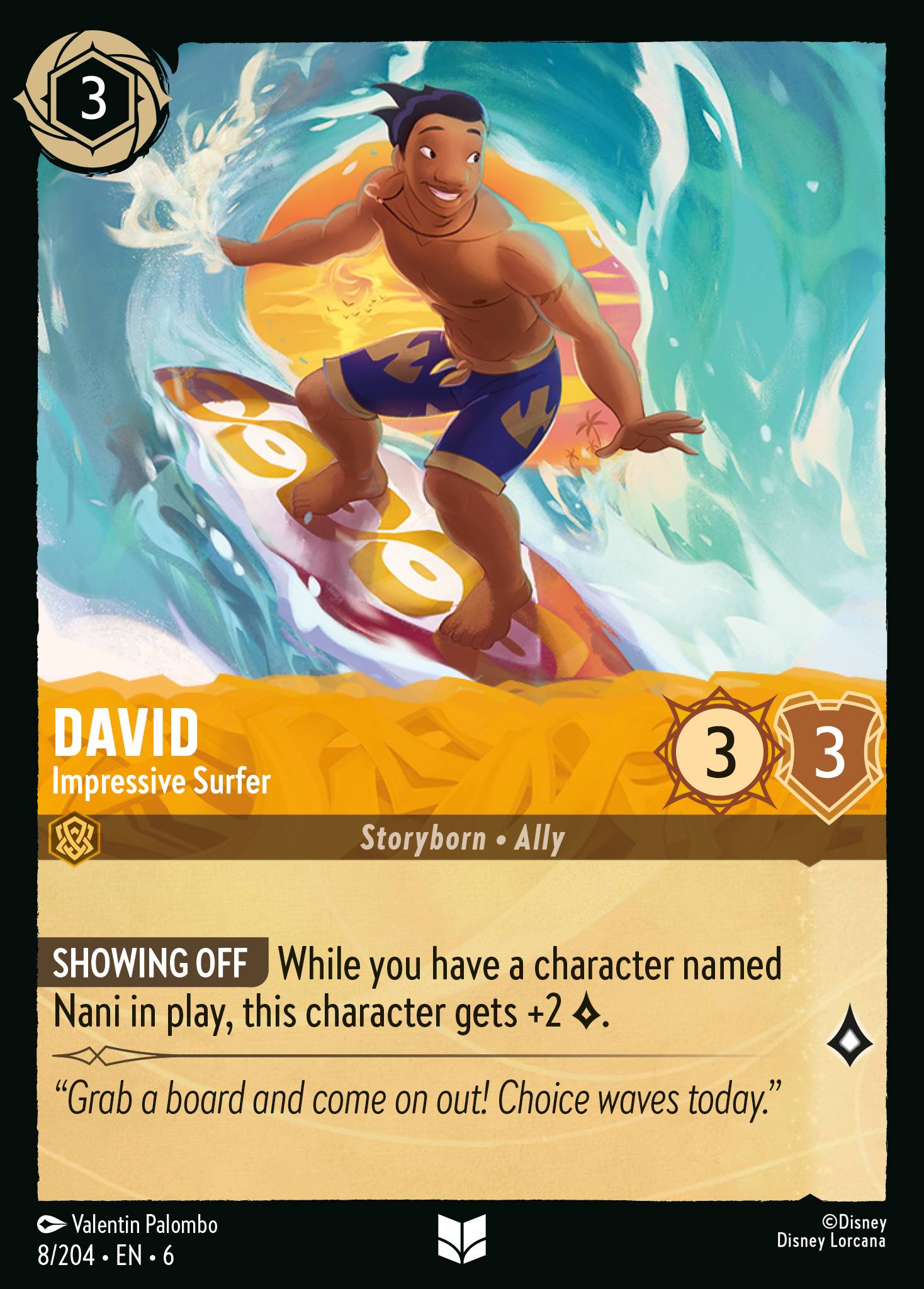 David - Impressive Surfer (English)