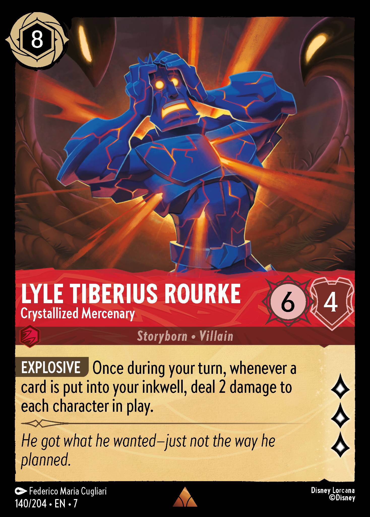 Lyle Tiberius Rourke - Crystallized Mercenary (English)
