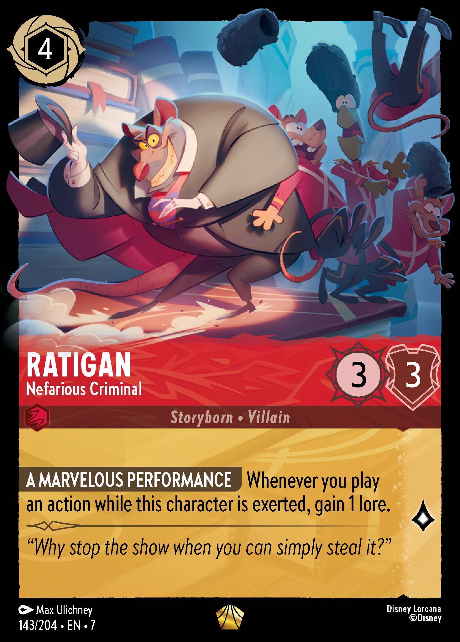 Ratigan - Nefarious Criminal (Legendary) (English)