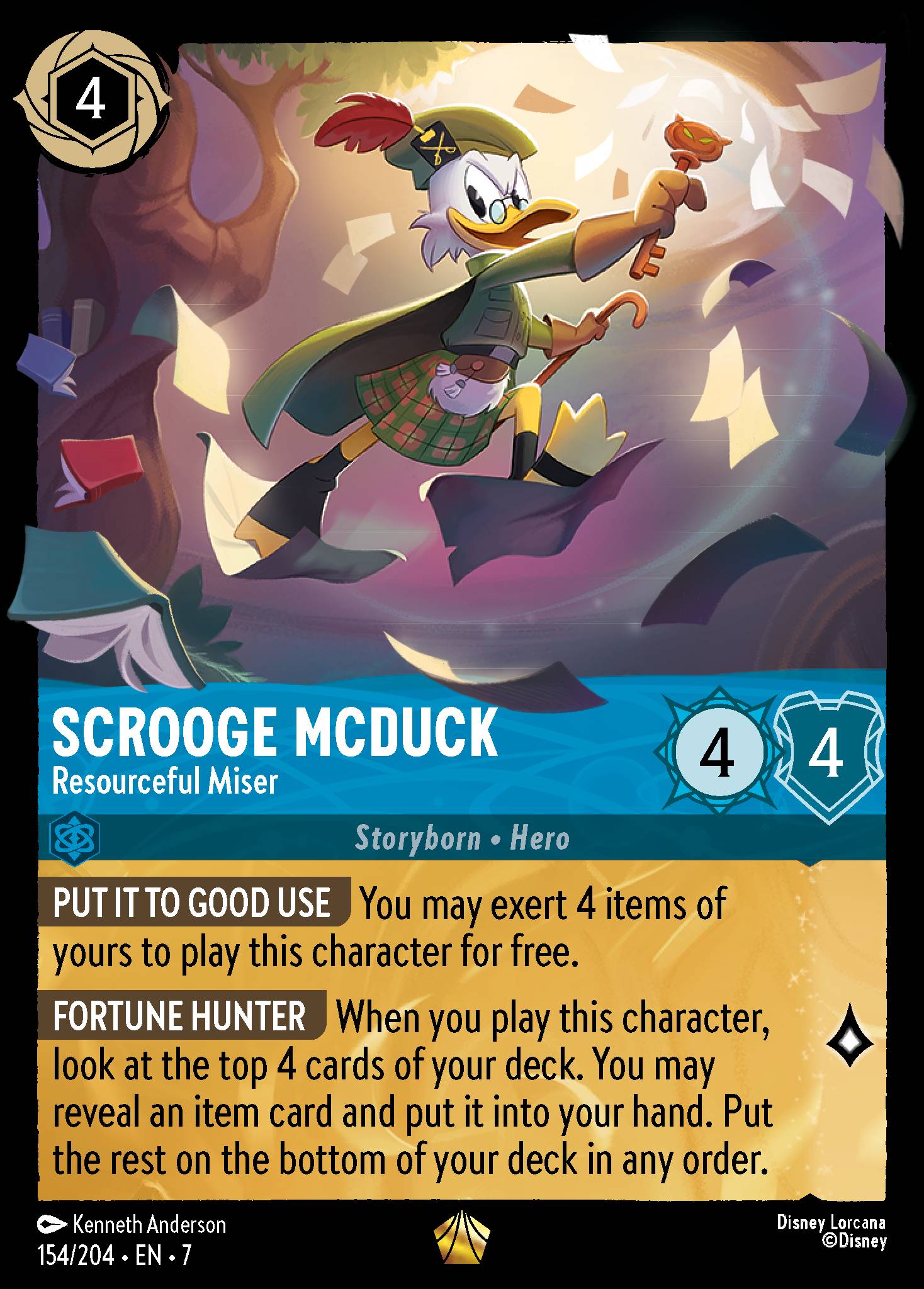 Scrooge McDuck - Resourceful Miser (Legendary) (English)