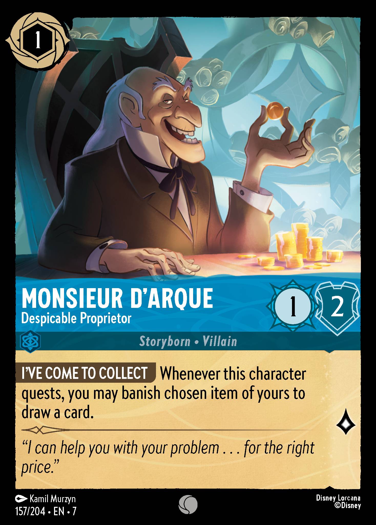 Monsieur D'Arque - Despicable Proprietor (English)