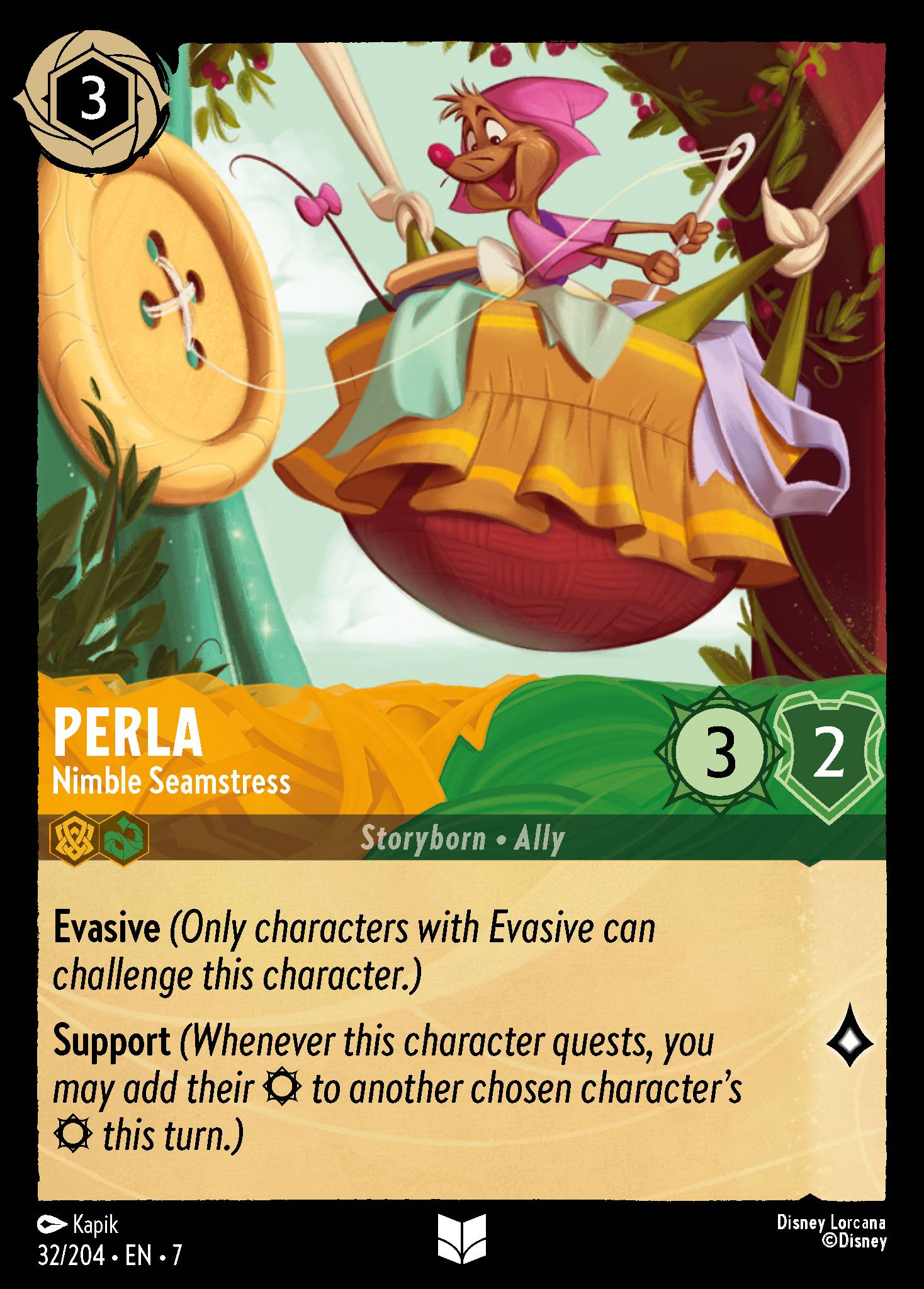 Perla - Nimble Seamstress (English)