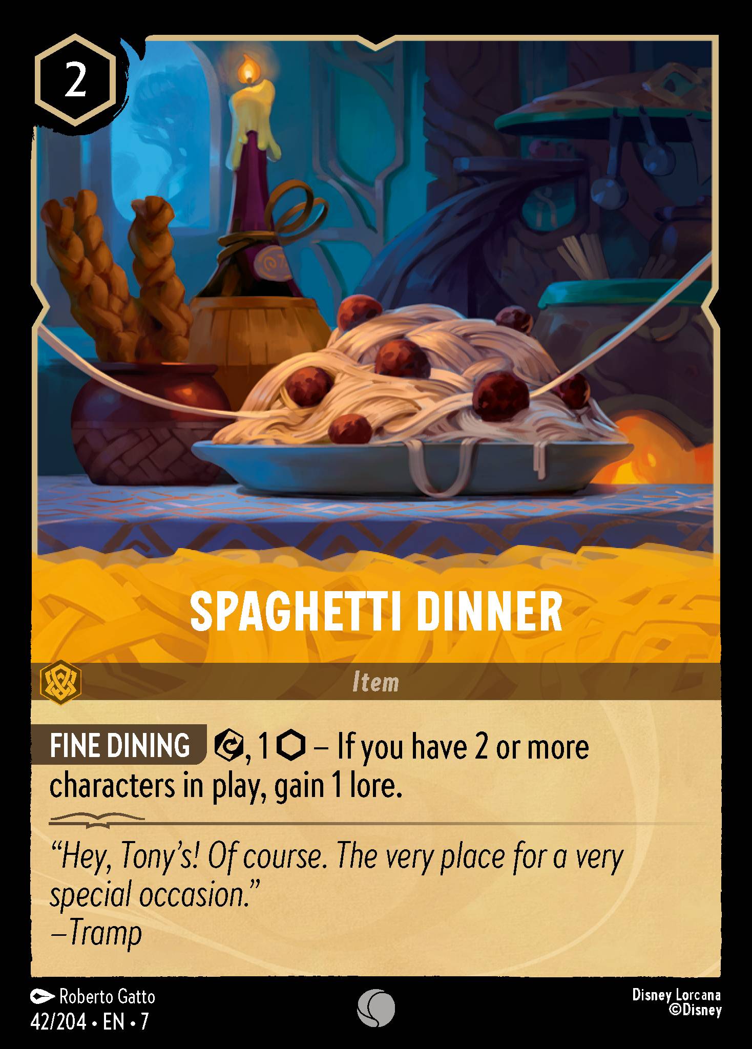 Spaghetti Dinner (English)