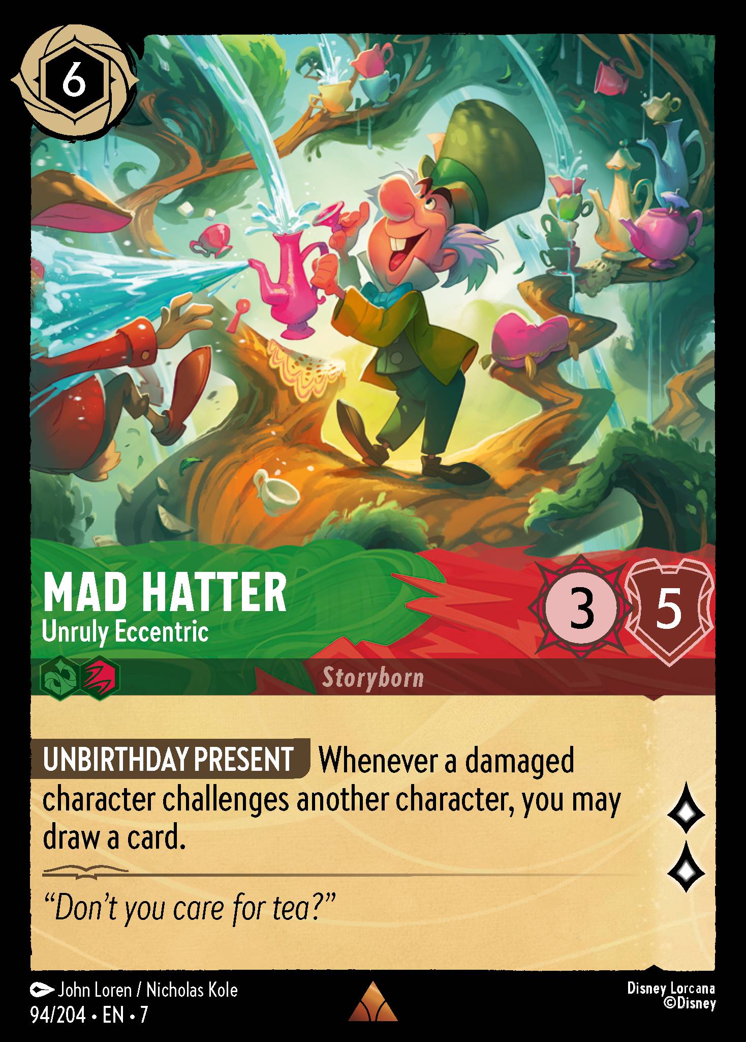 Mad Hatter - Unruly Eccentric (English)