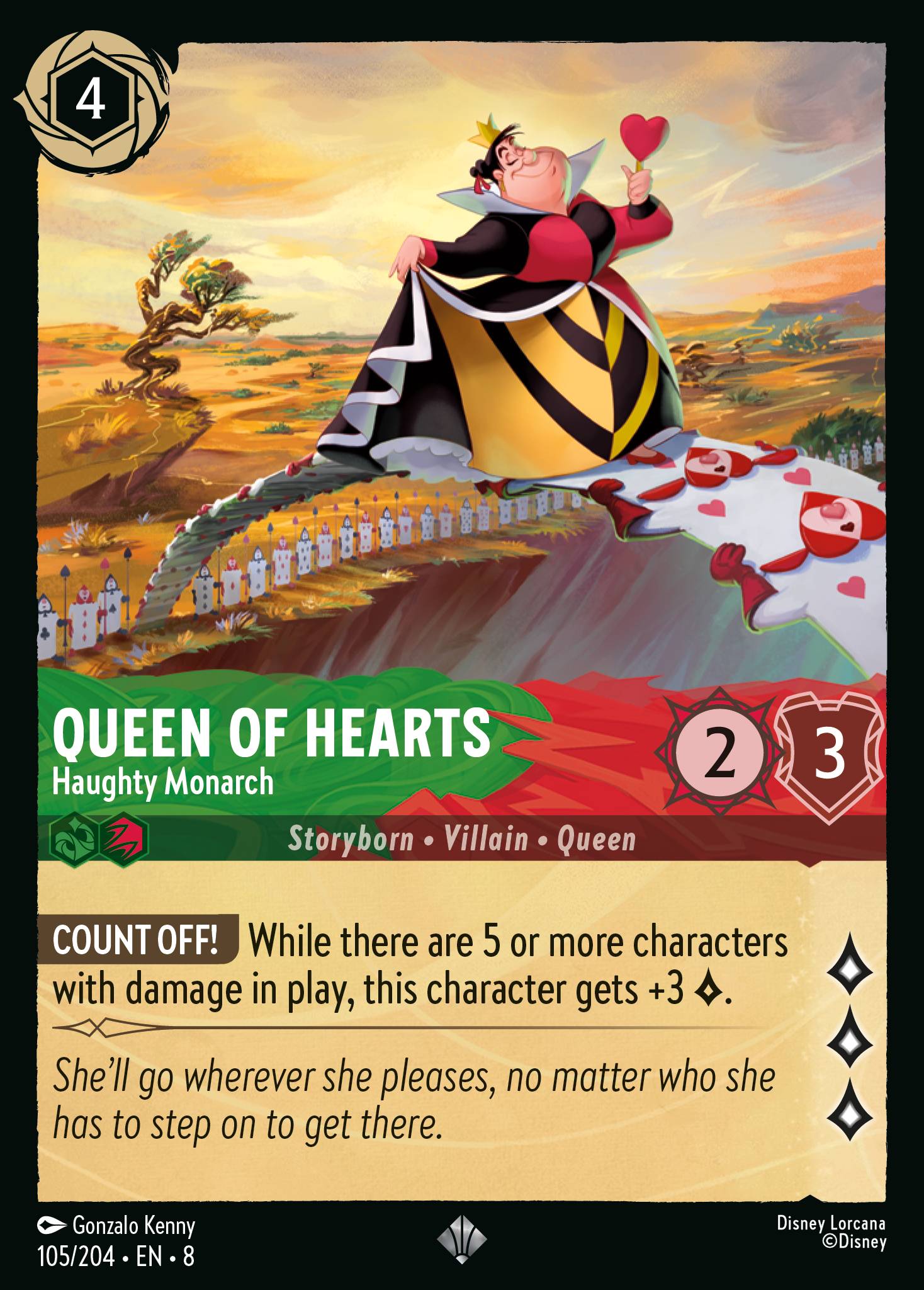 Queen of Hearts - Haughty Monarch (English)