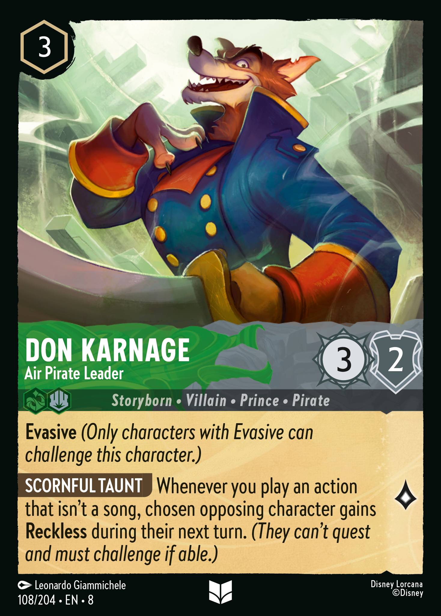 Don Karnage - Air Pirate Leader (English)