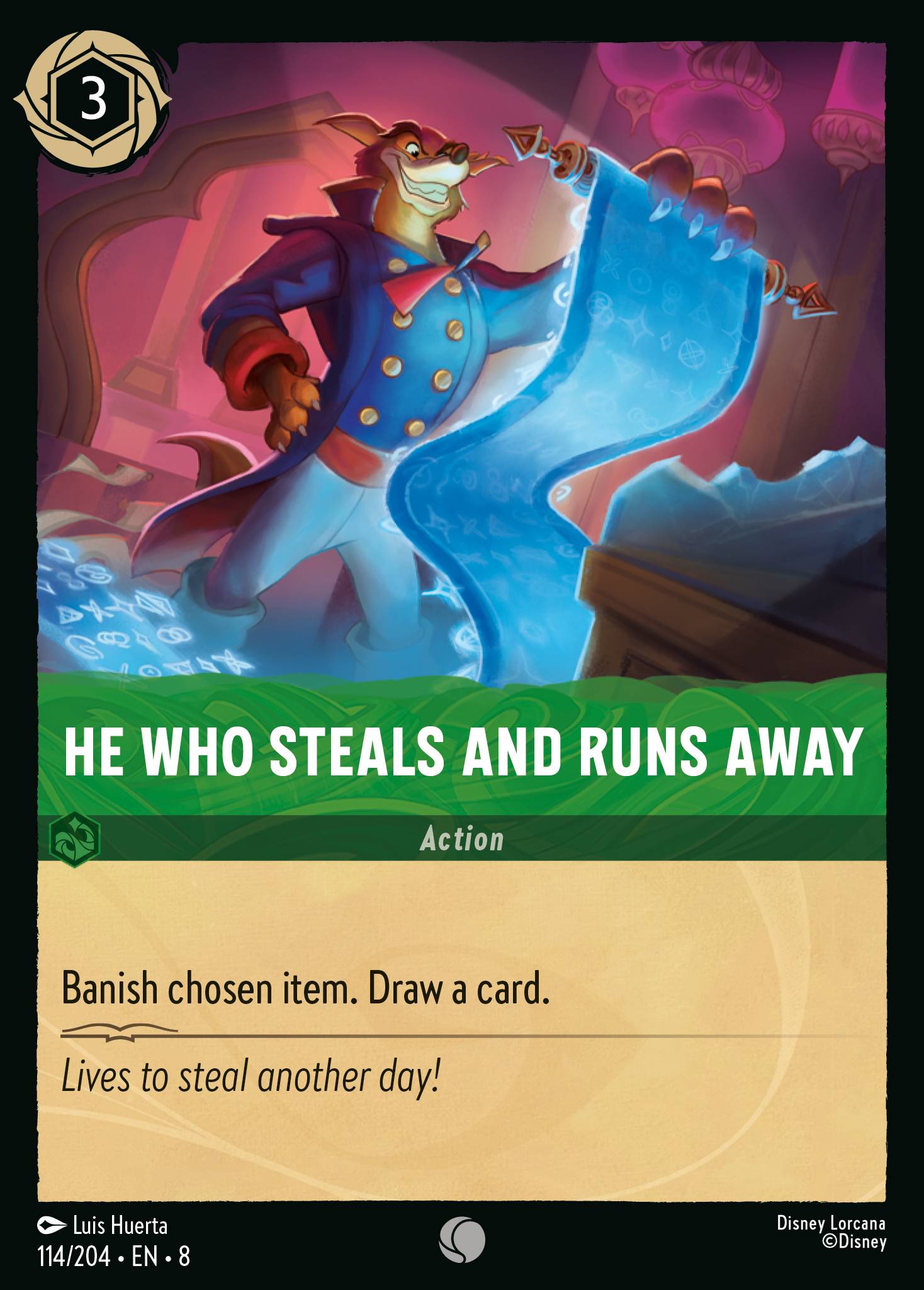 He Who Steals and Runs Away (English)