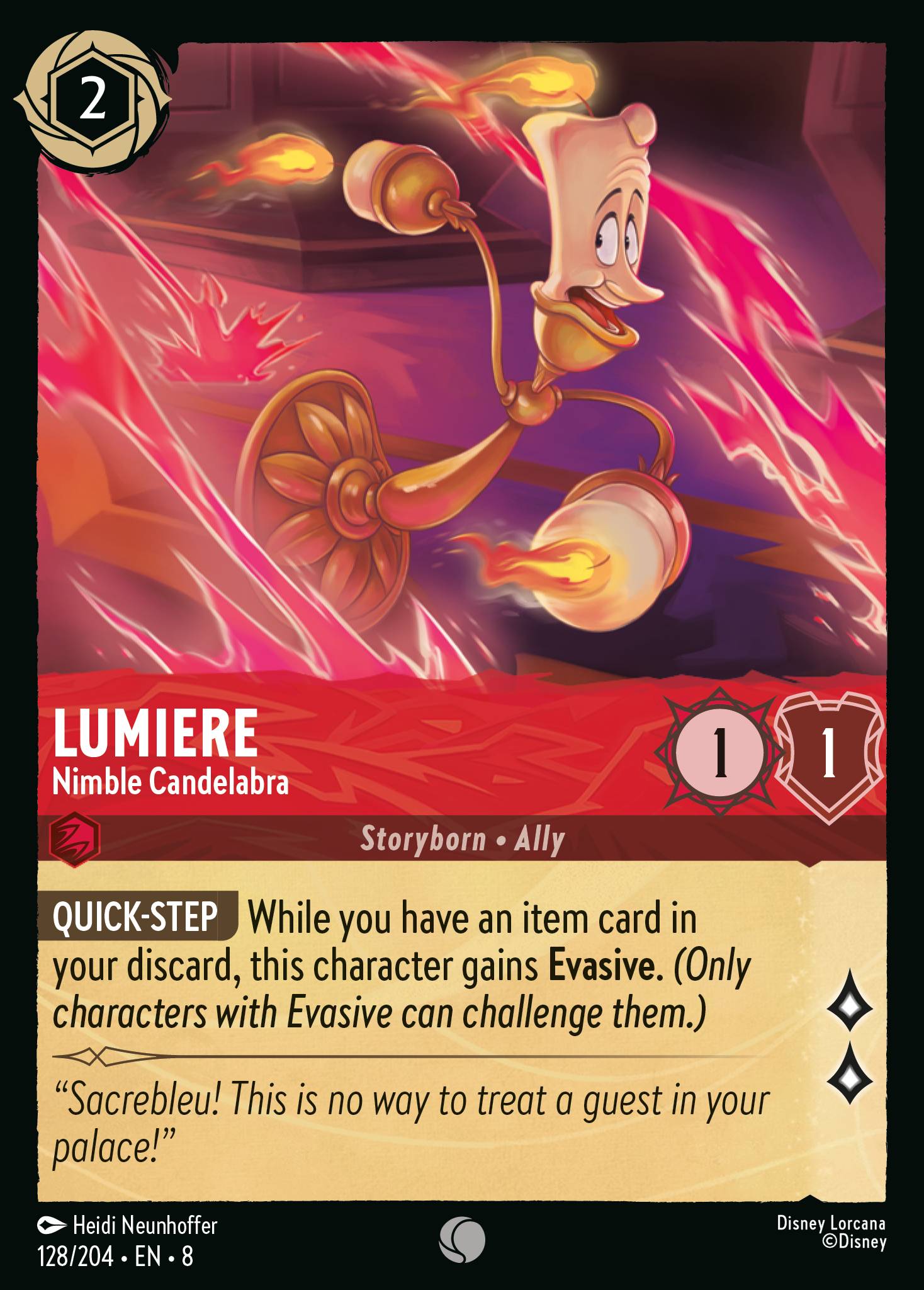 Lumiere - Nimble Candelabra (English)