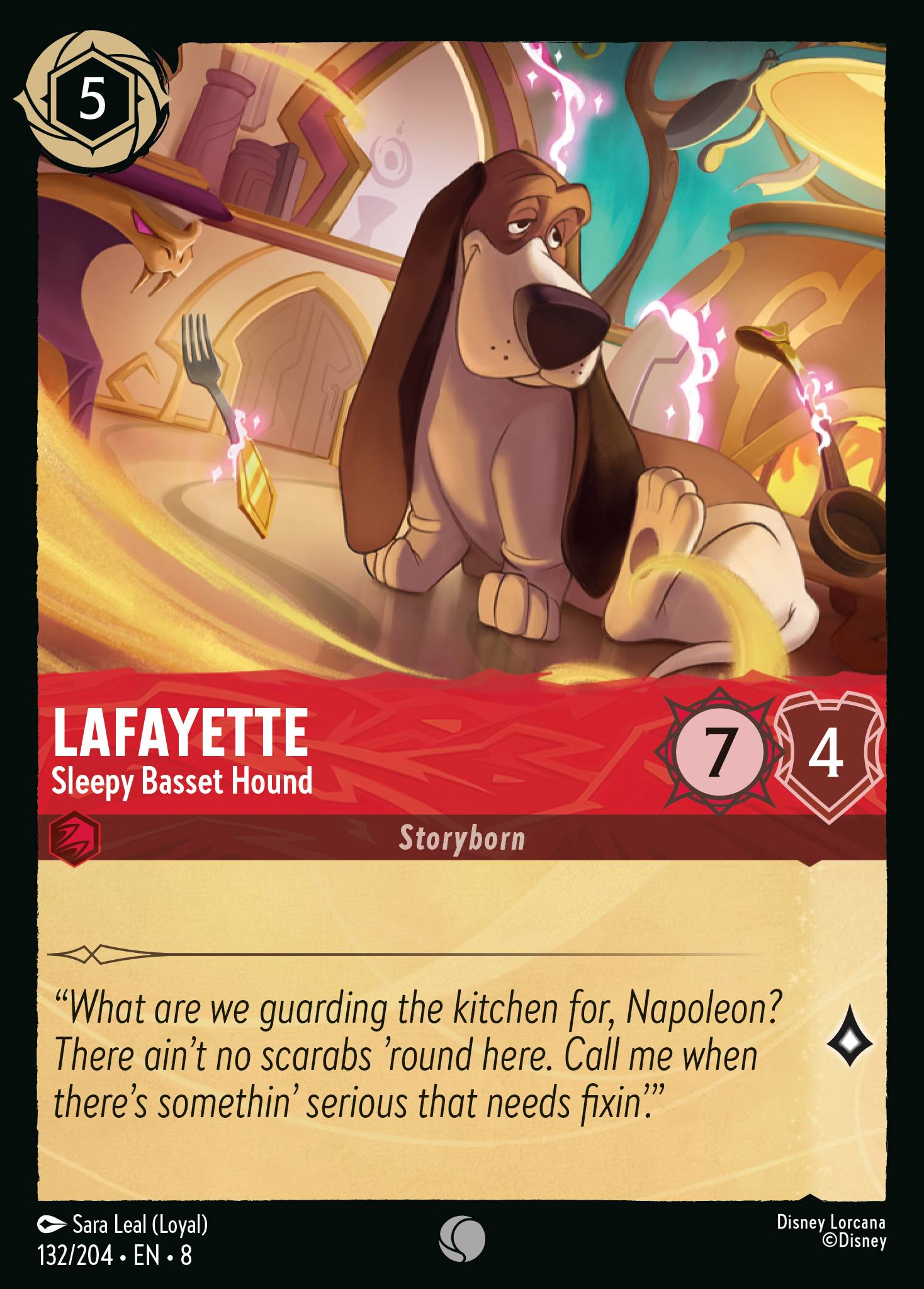 Lafayette - Sleepy Basset Hound (English)