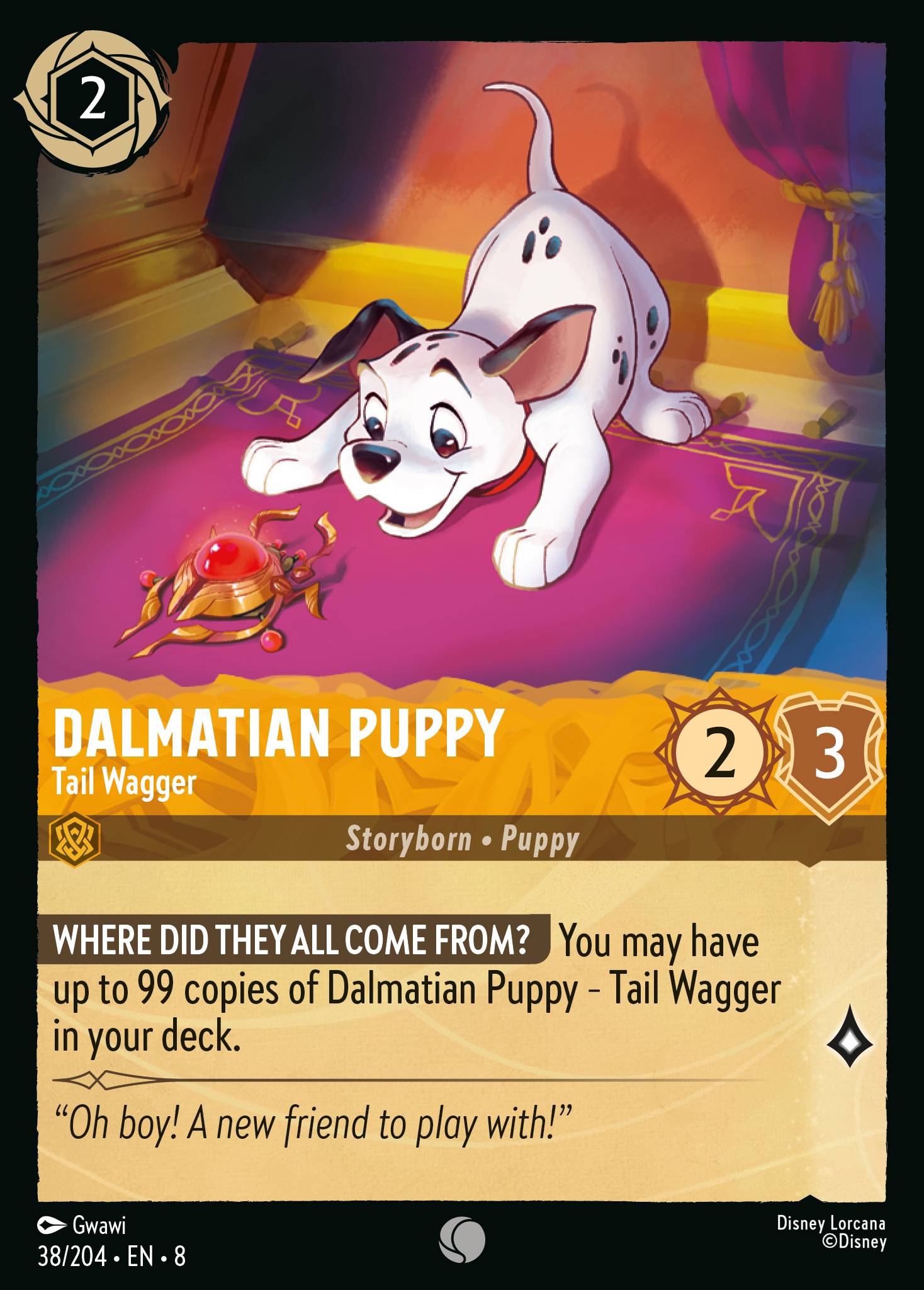 Dalmatian Puppy - Tail Wagger (English)