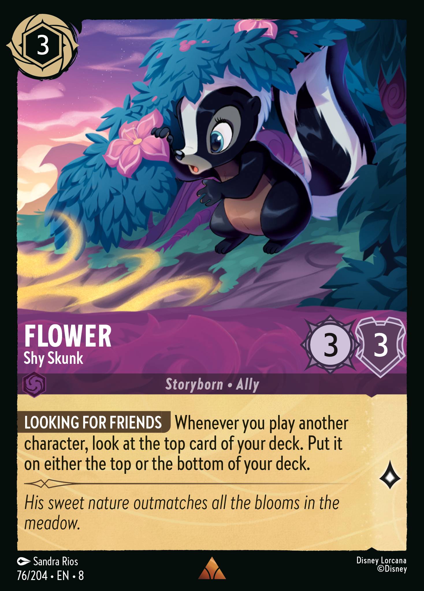 Flower - Shy Skunk (English)