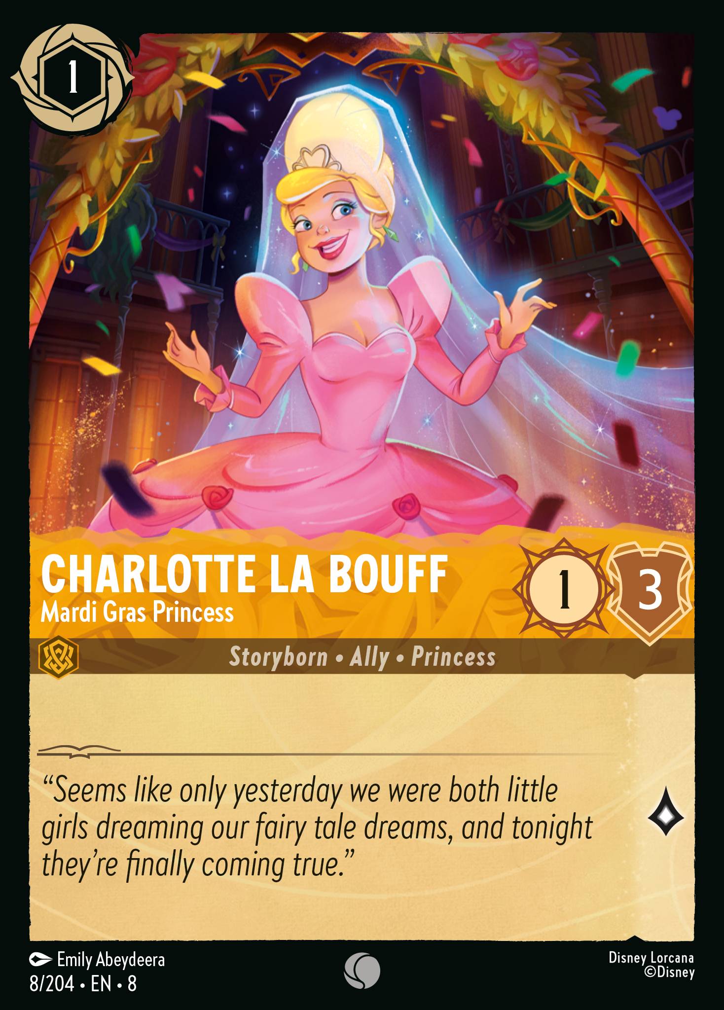 Charlotte La Bouff - Mardi Gras Princess (English)