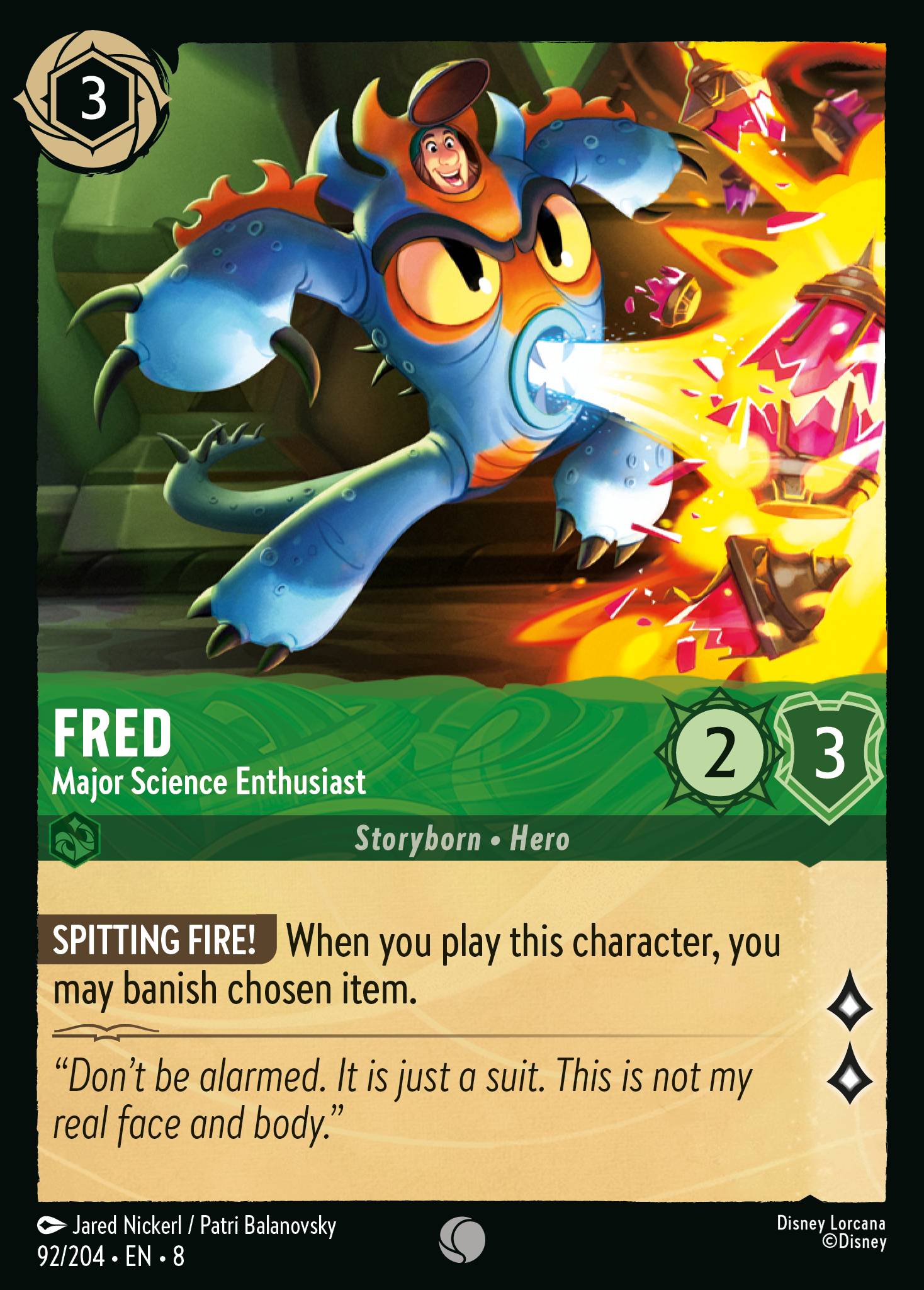Fred - Major Science Enthusiast (English)