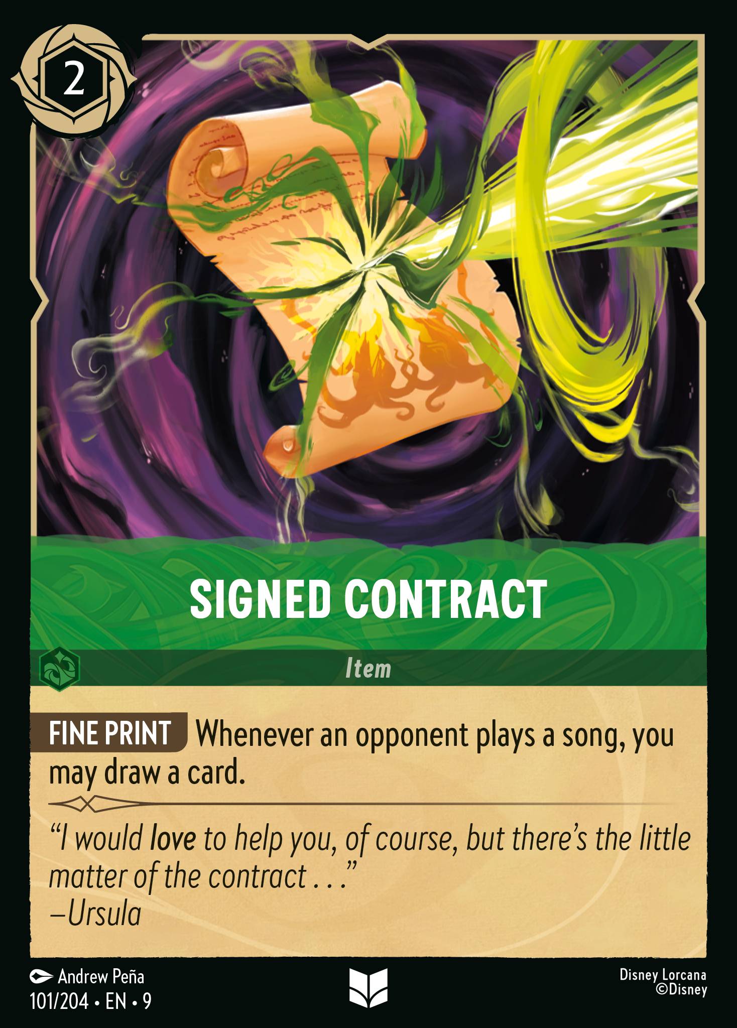 Signed Contract (English)