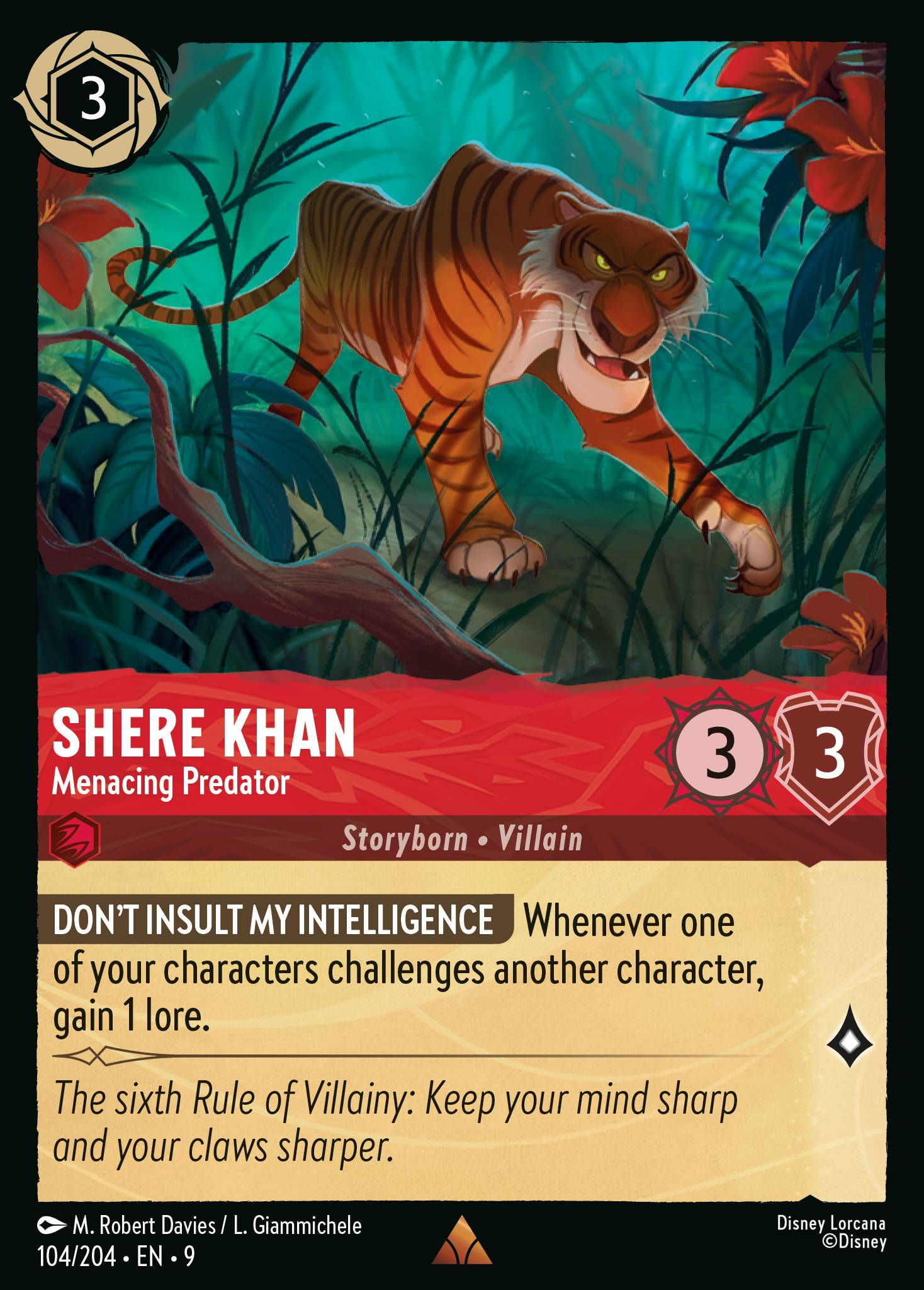 Shere Khan - Menacing Predator (English)
