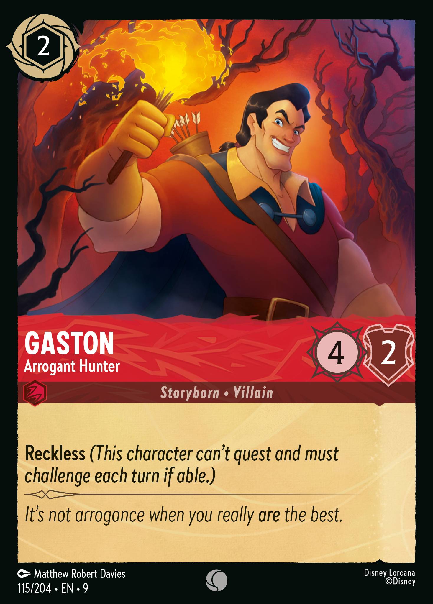 Gaston - Arrogant Hunter (English)