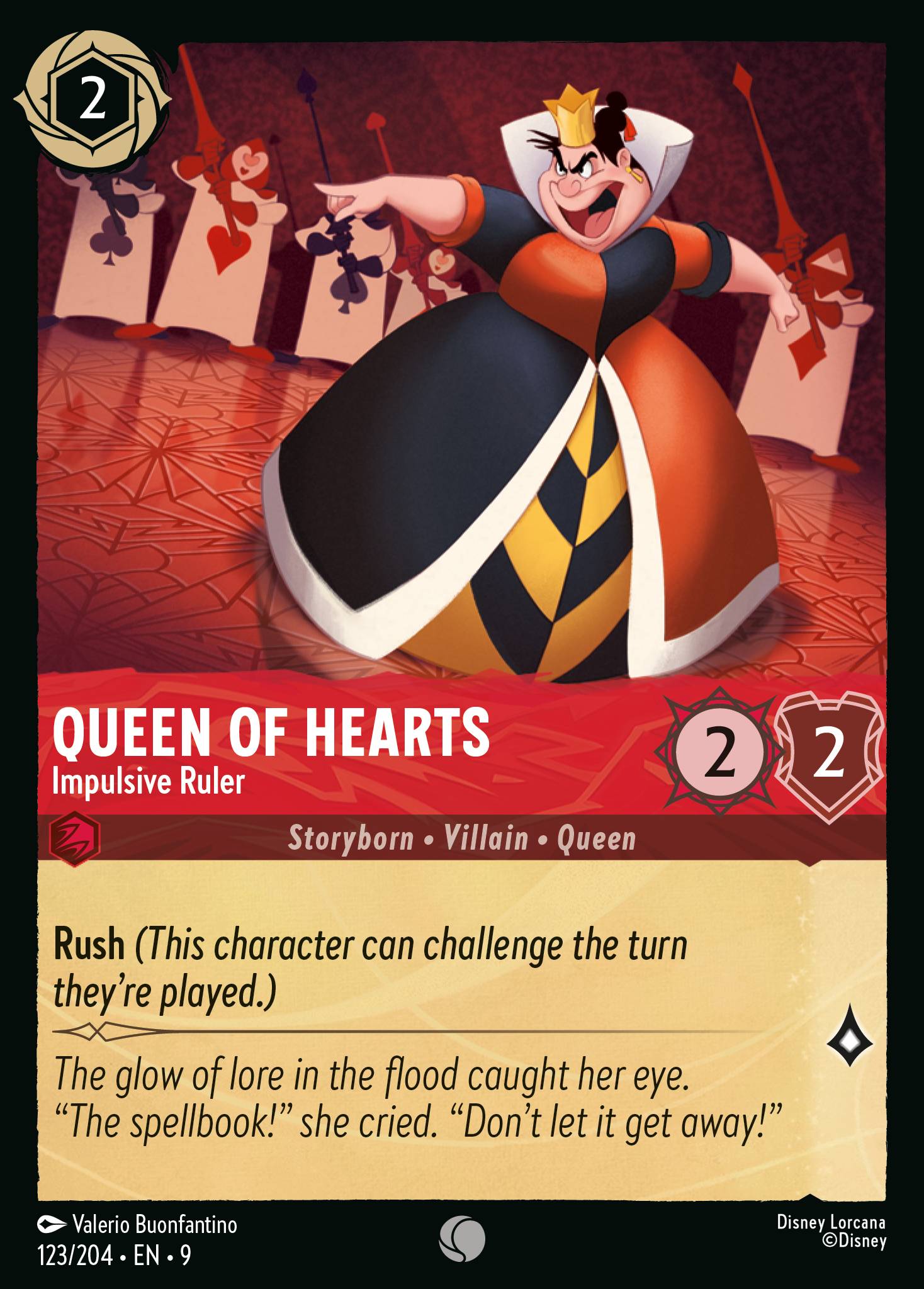 Queen of Hearts - Impulsive Ruler (English)