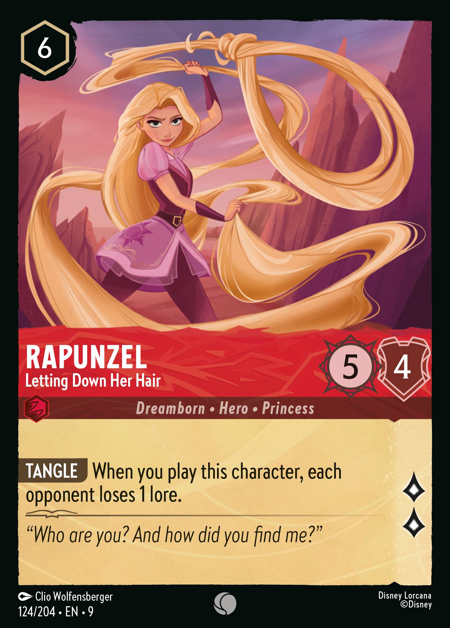 Rapunzel - Letting Down Her Hair (English)