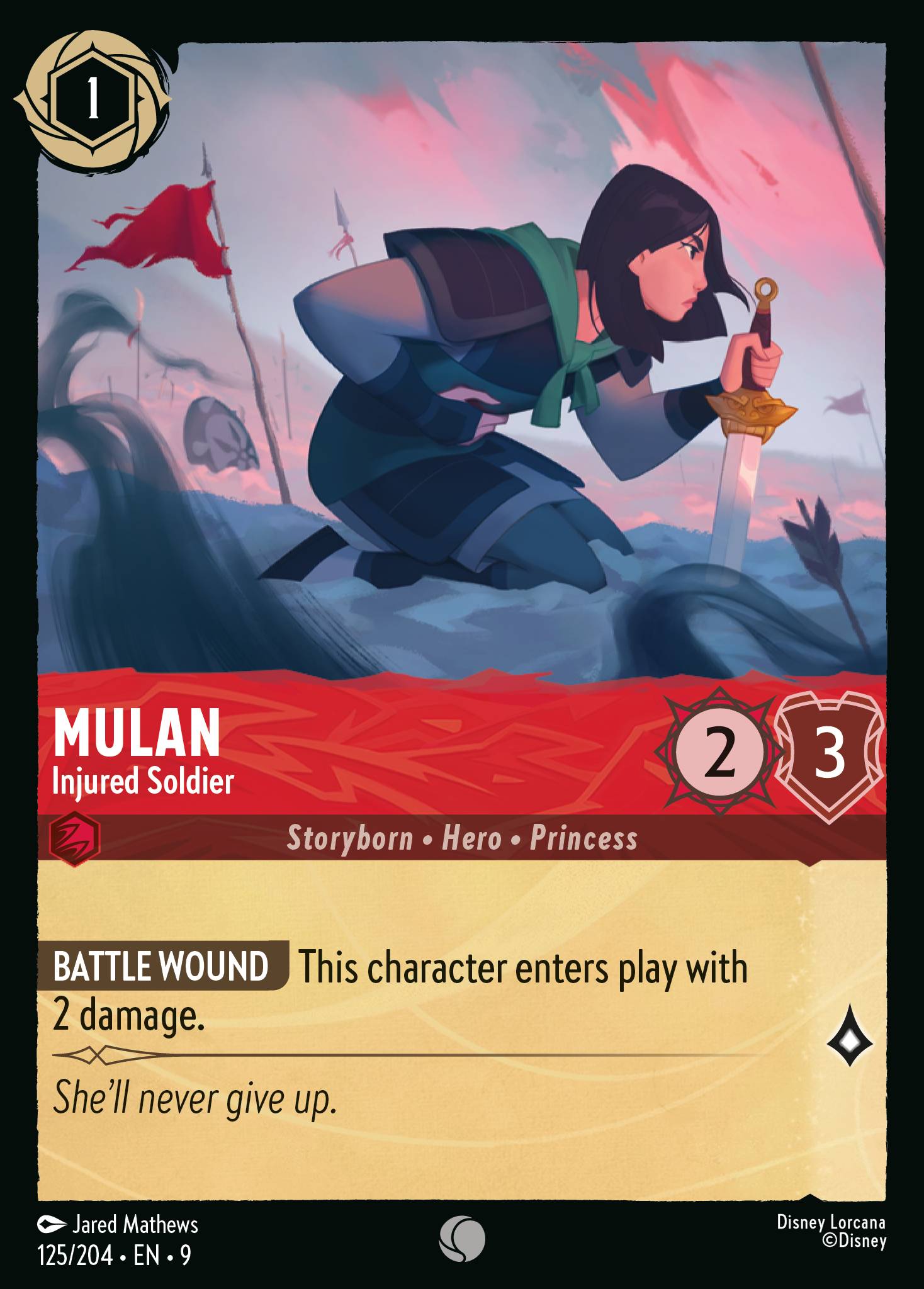 Mulan - Injured Soldier (English)