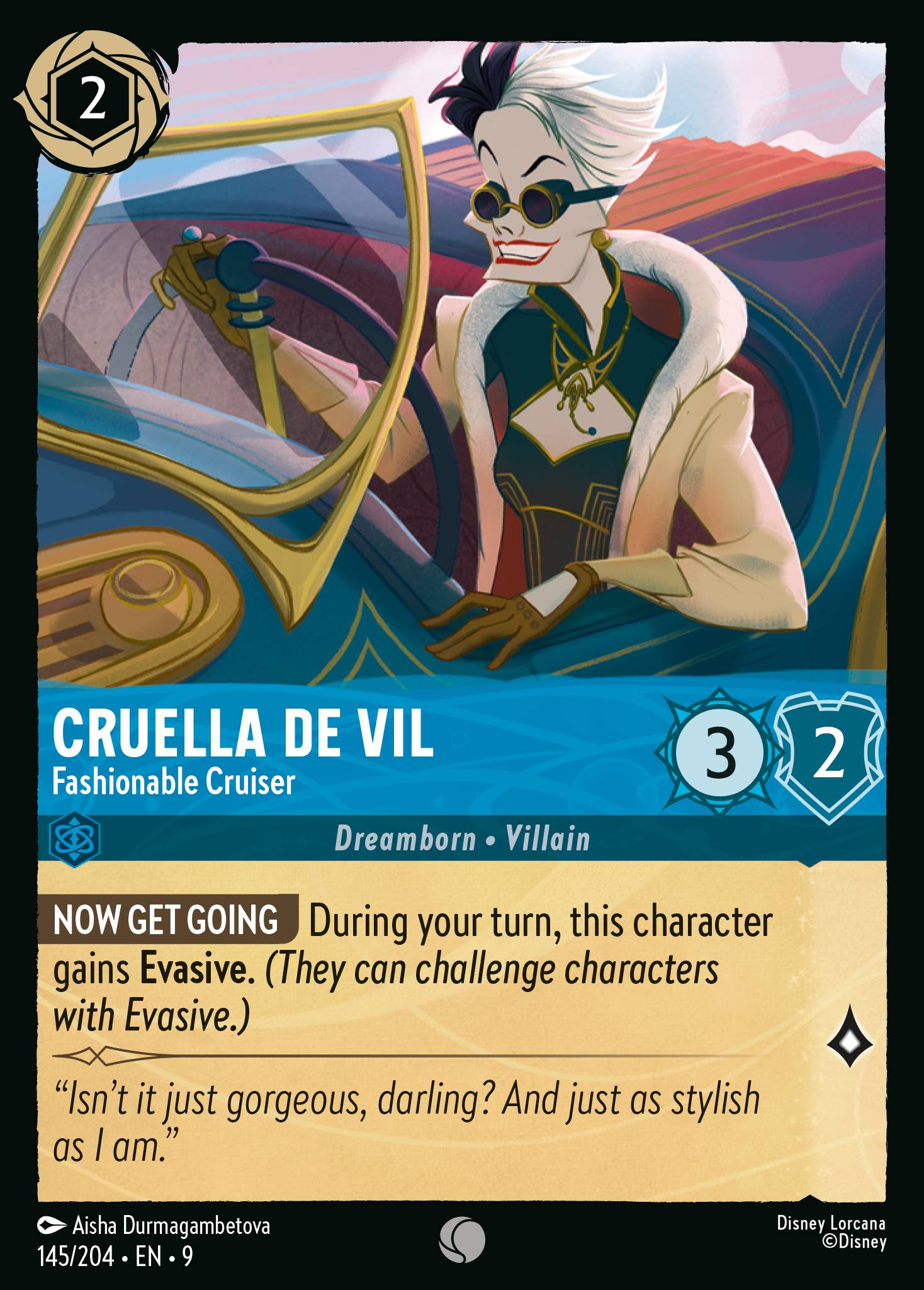 Cruella De Vil - Fashionable Cruiser (English)