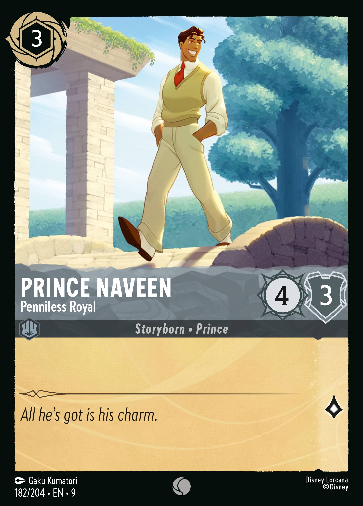 Prince Naveen - Penniless Royal (English)