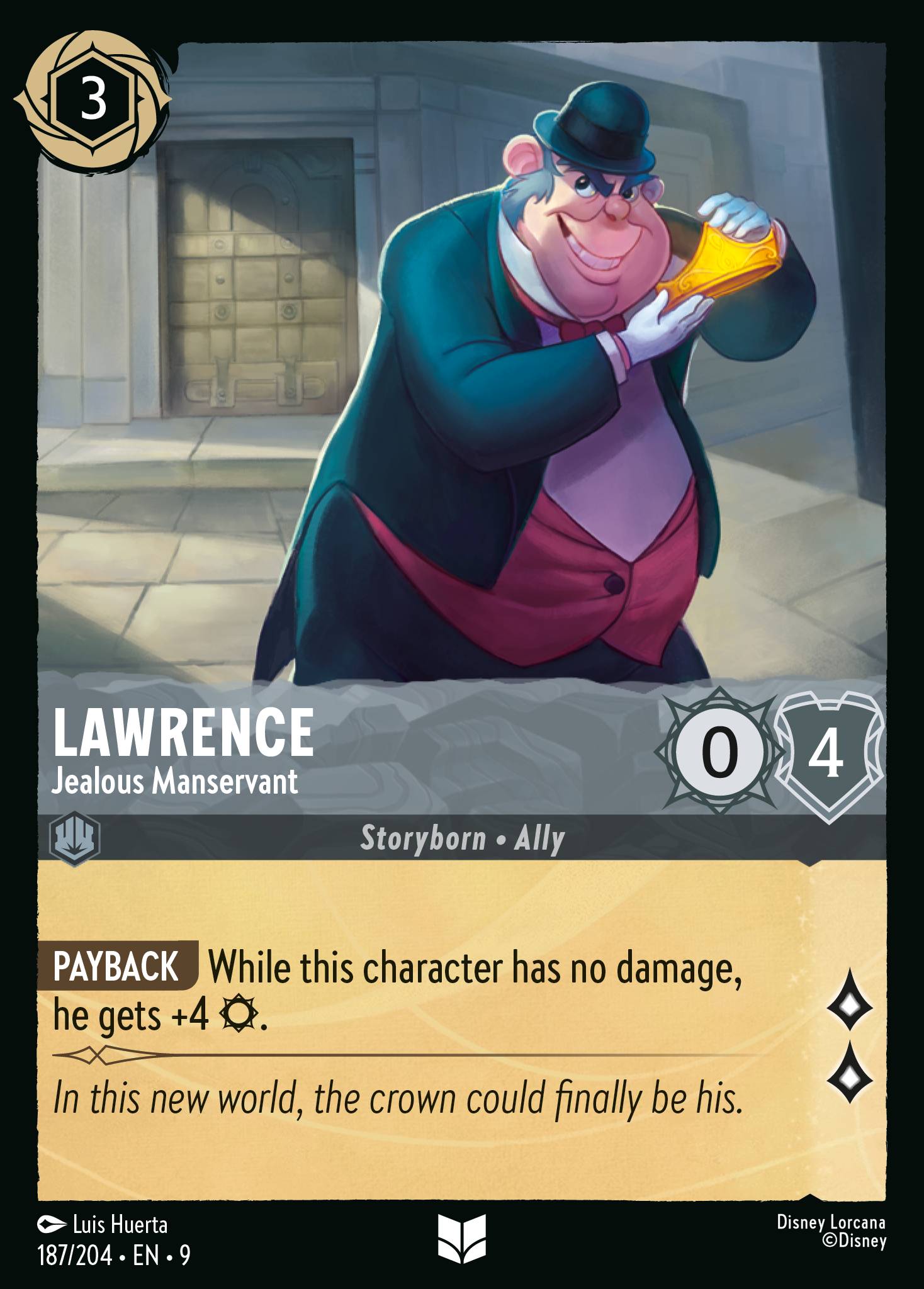 Lawrence - Jealous Manservant (English)