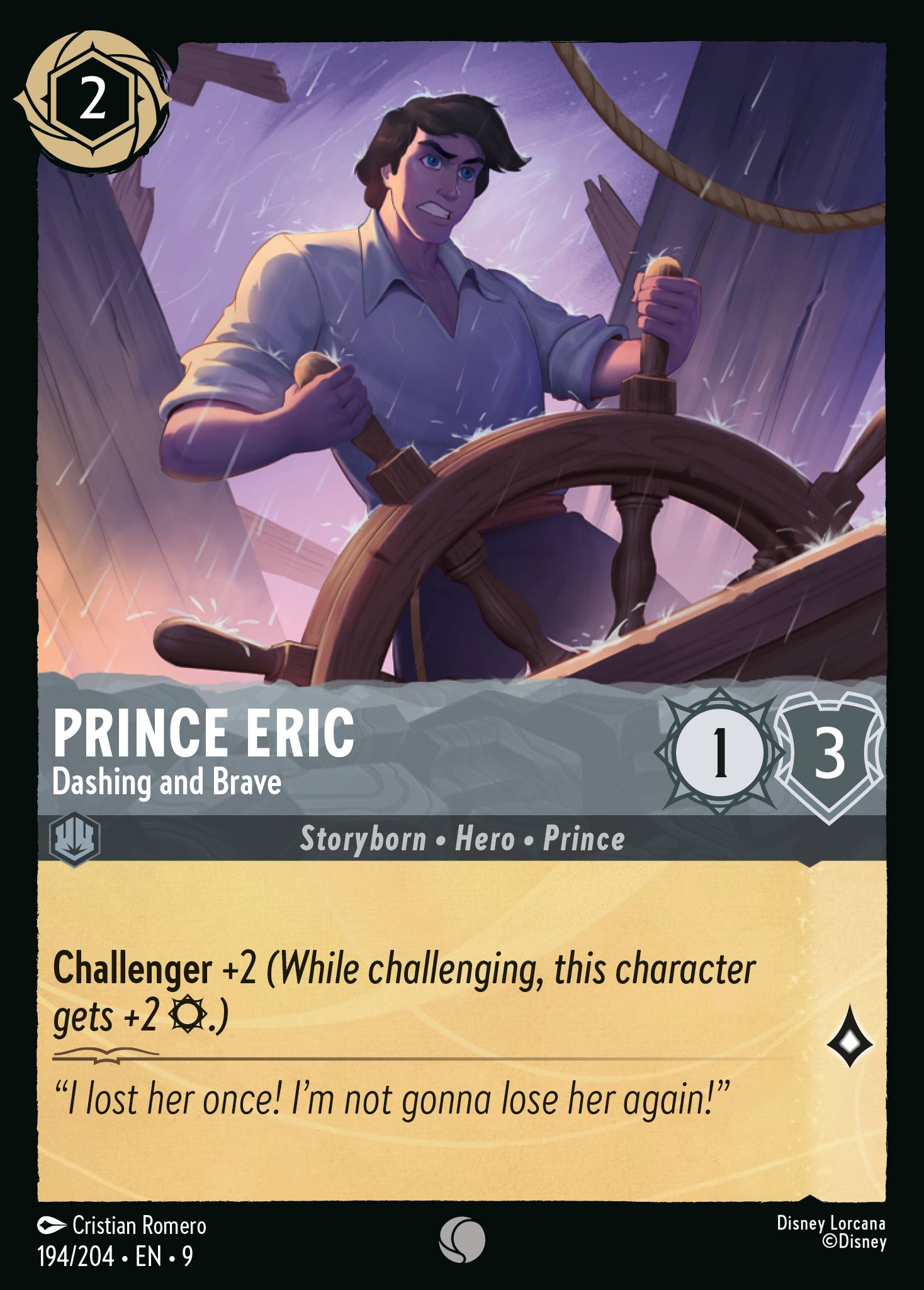 Prince Eric - Dashing and Brave (English)