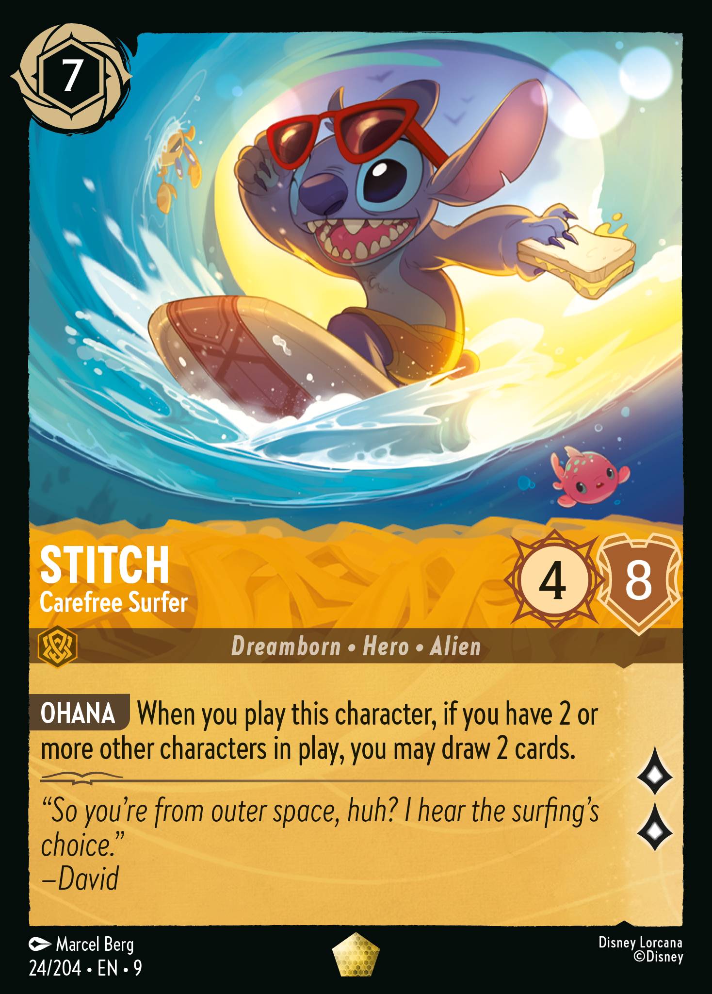Stitch - Carefree Surfer (Legendary) (English)