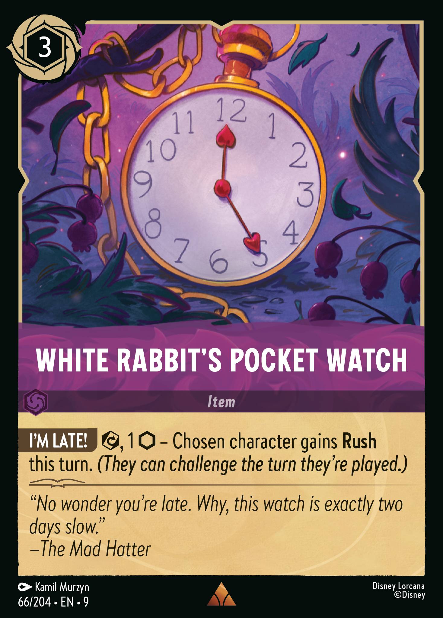 White Rabbit's Pocket Watch (English)