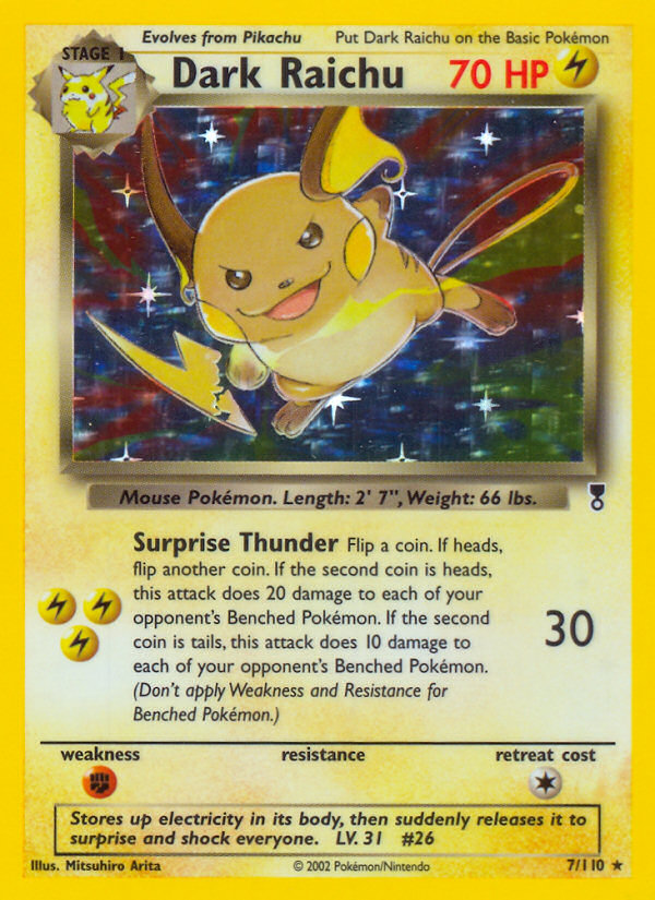 Dark Raichu (English)