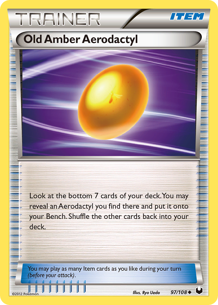 Old Amber Aerodactyl (English)