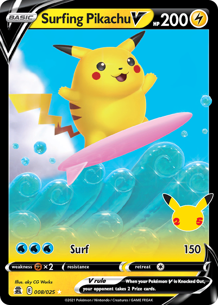 Surfing Pikachu V (English)