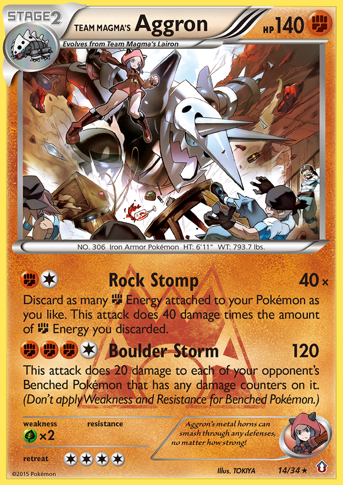 Team Magma's Aggron (English)