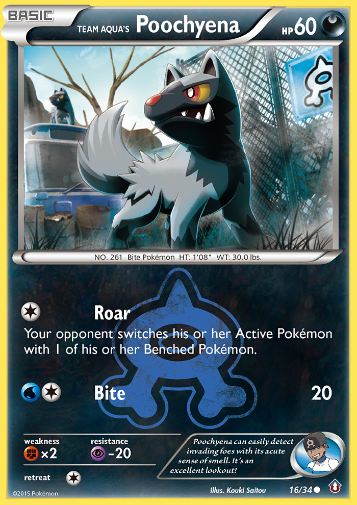 Team Aqua's Poochyena (English)