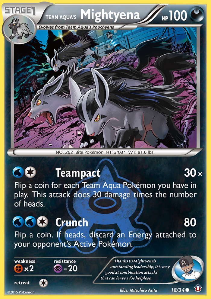 Team Aqua's Mightyena (English)
