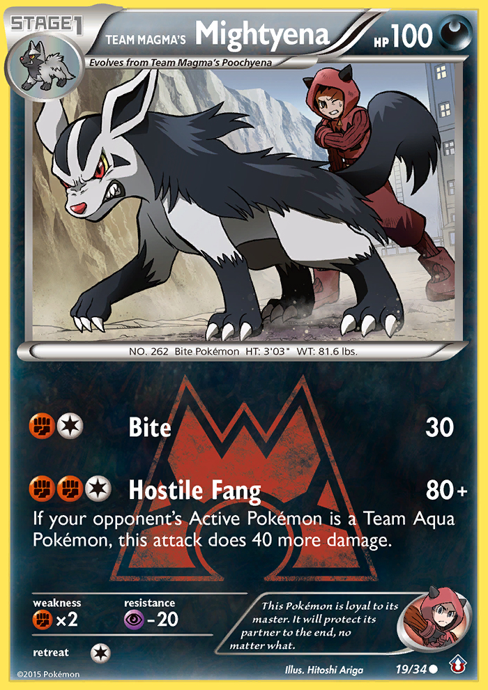 Team Magma's Mightyena (English)