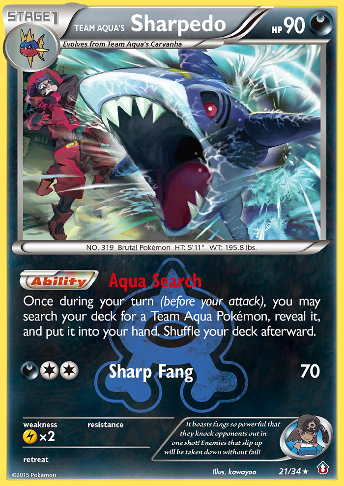 Team Aqua's Sharpedo (English)