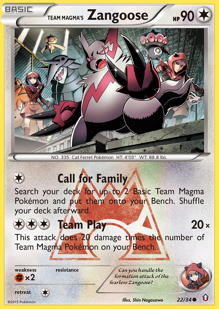 Team Magma's Zangoose (English)
