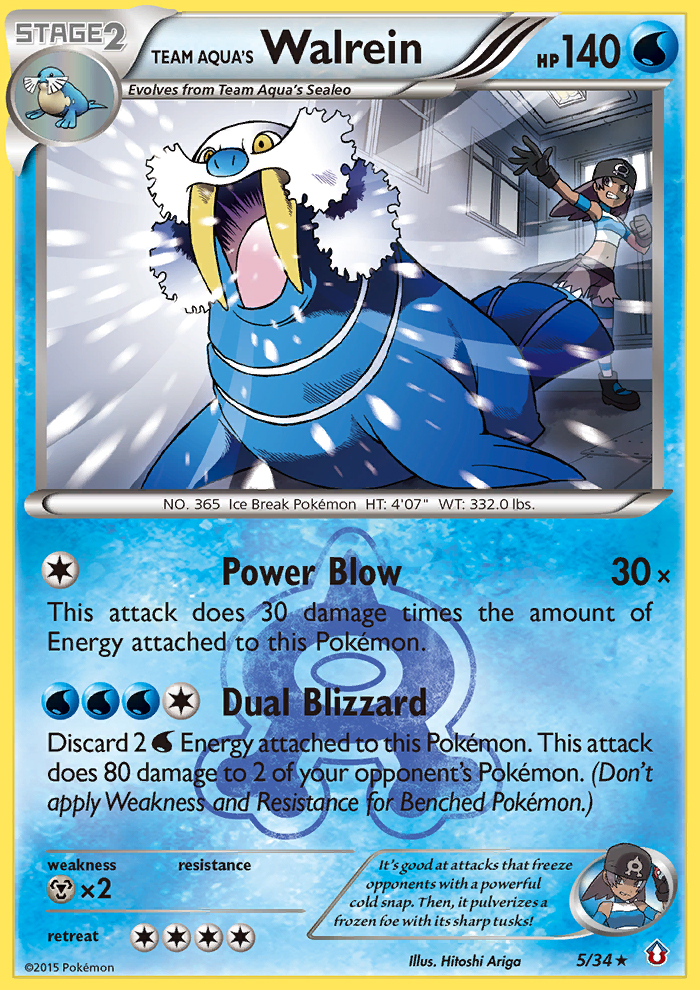 Team Aqua's Walrein (English)