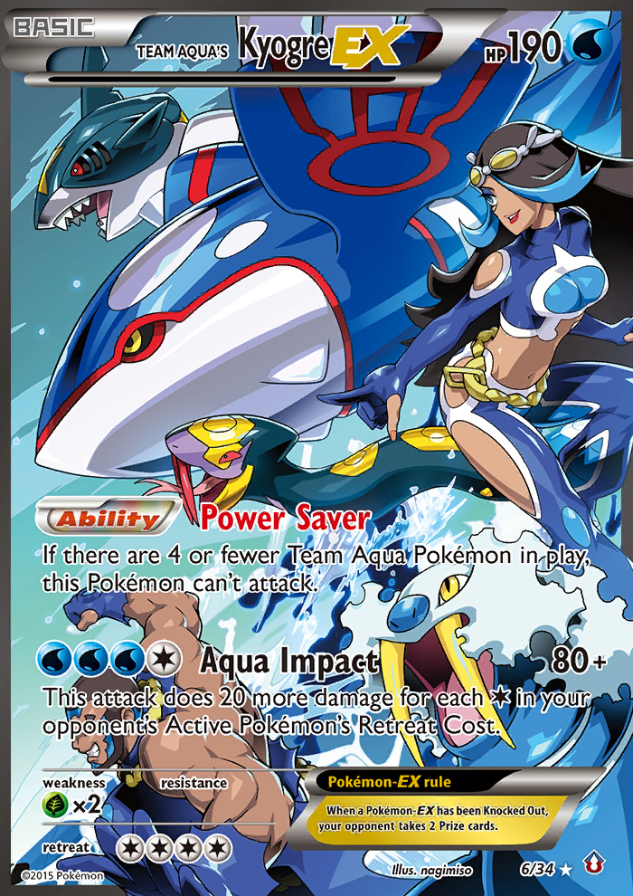 Team Aqua's Kyogre-EX (English)